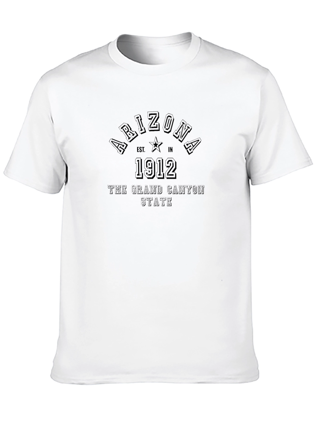 Arizona Grand Canyon State 1912 Black T-Shirt