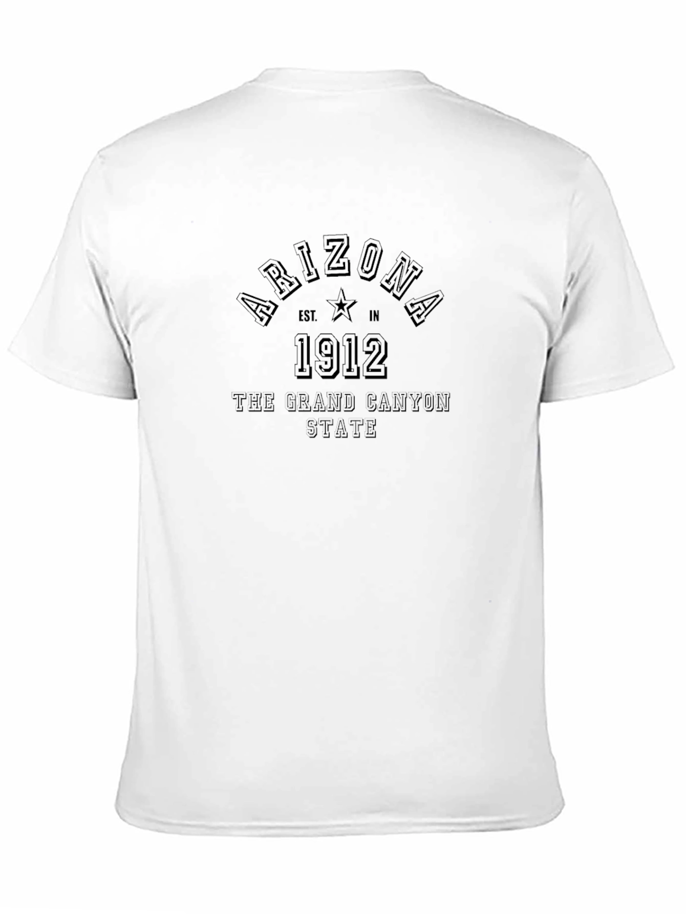 Arizona Grand Canyon State 1912 Black T-Shirt