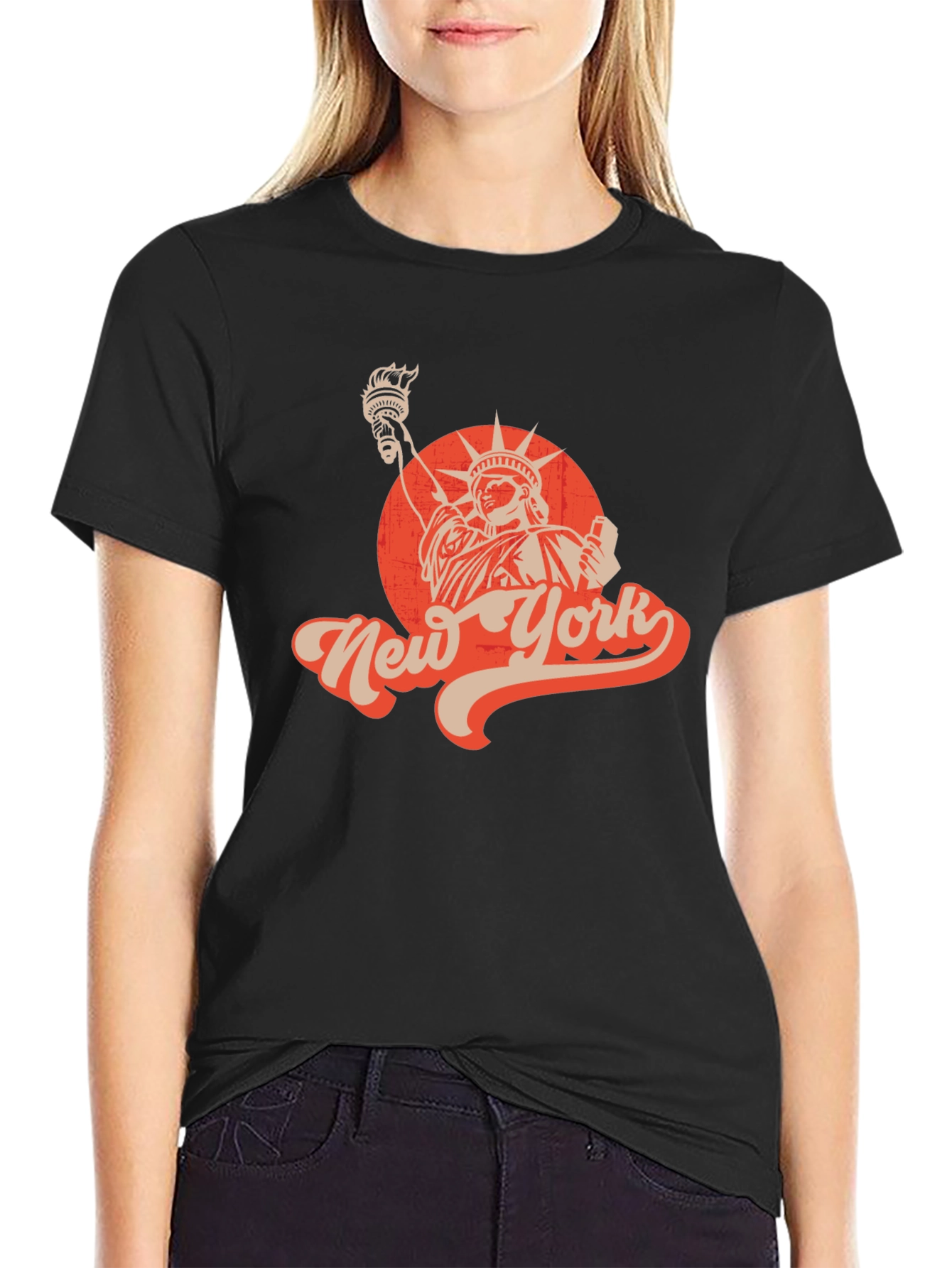 Retro New York Statue of Liberty Graphic Tee