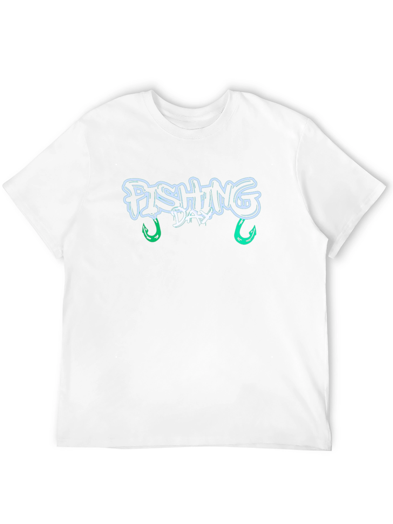 Fishing Day Graphic Tee - Black