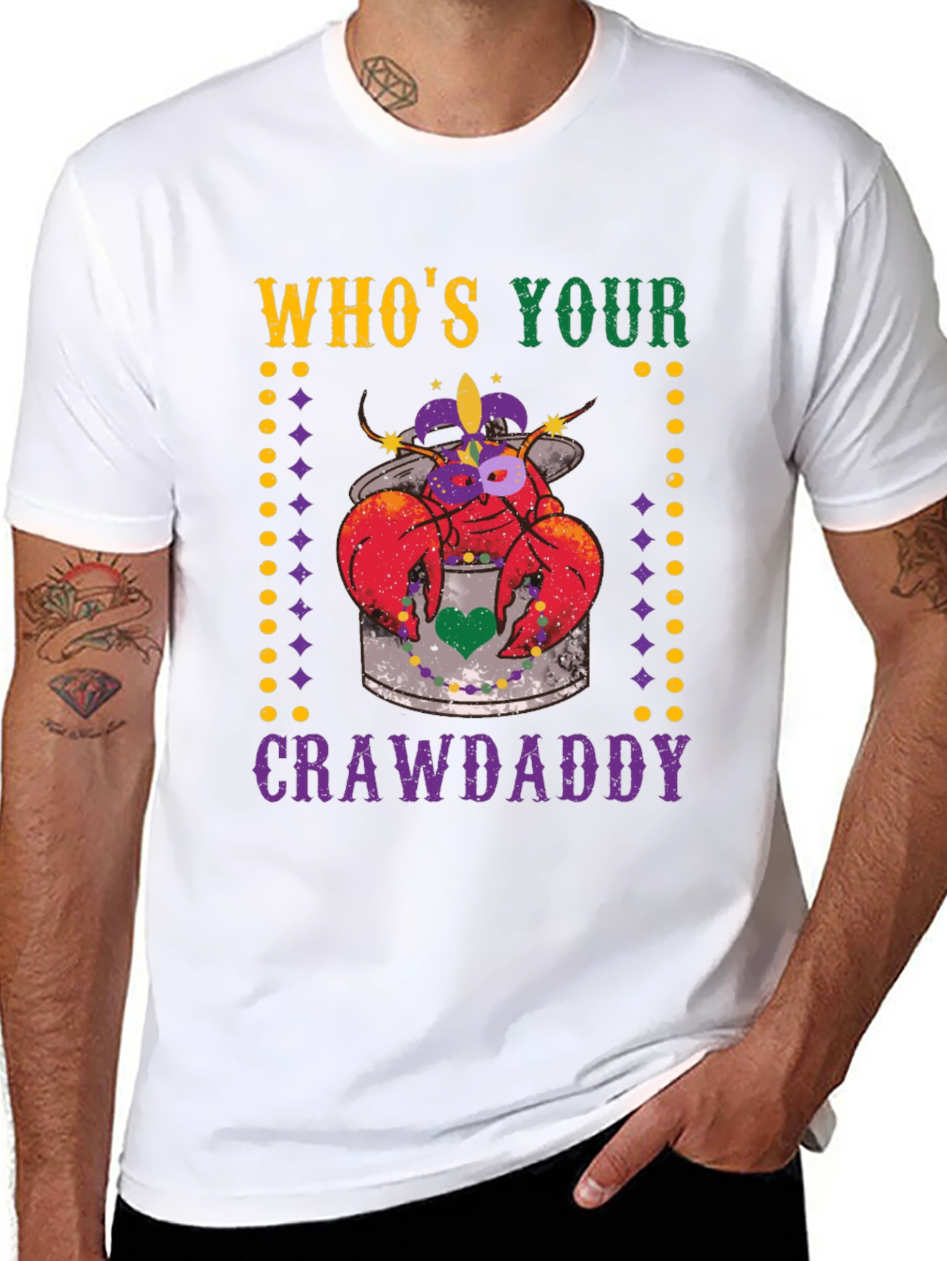 Whos Your Crawdaddy Mardi Gras T-Shirt