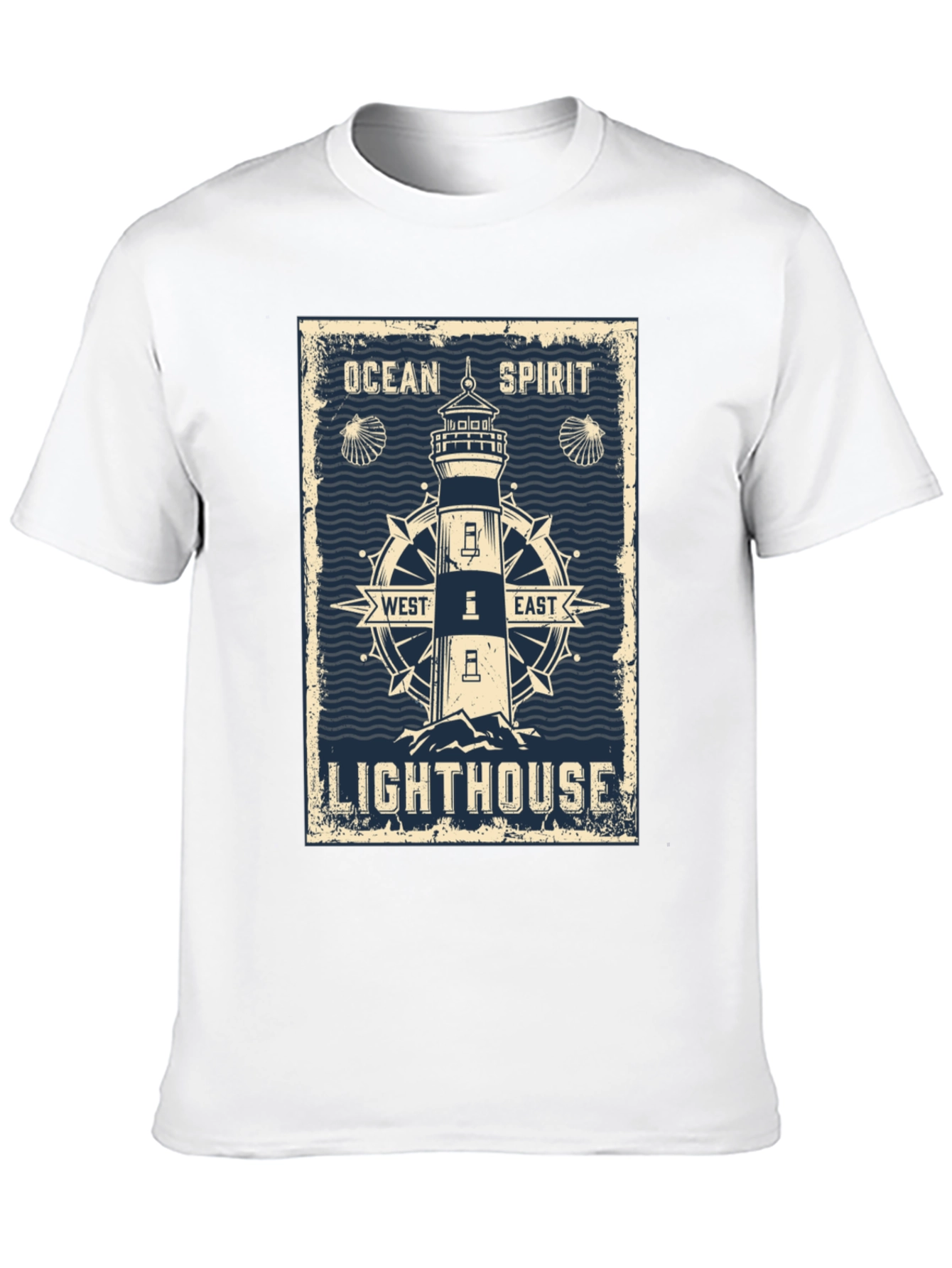 Ocean Spirit Lighthouse Graphic T-Shirt