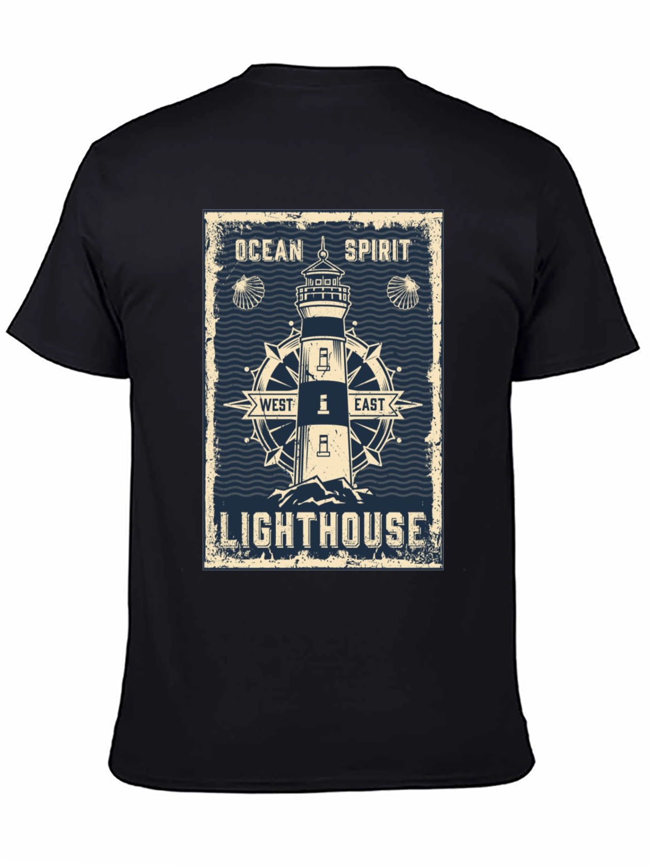 Ocean Spirit Lighthouse Graphic T-Shirt