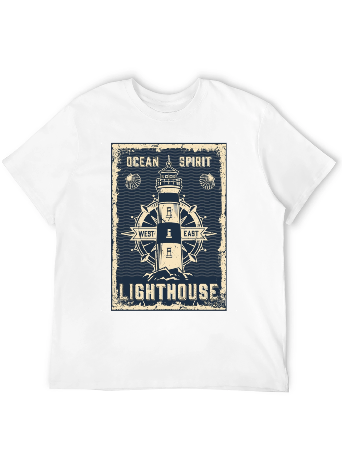 Ocean Spirit Lighthouse Graphic T-Shirt