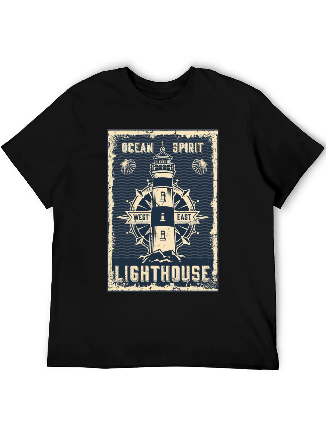 Ocean Spirit Lighthouse Graphic T-Shirt