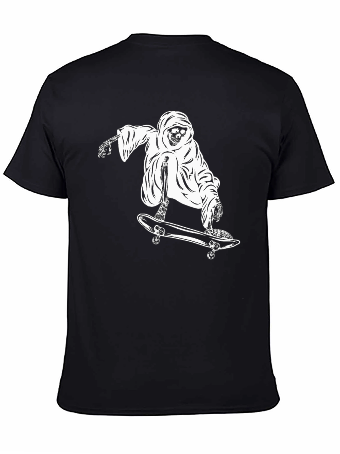 Grim Reaper Skateboard Graphic T-Shirt