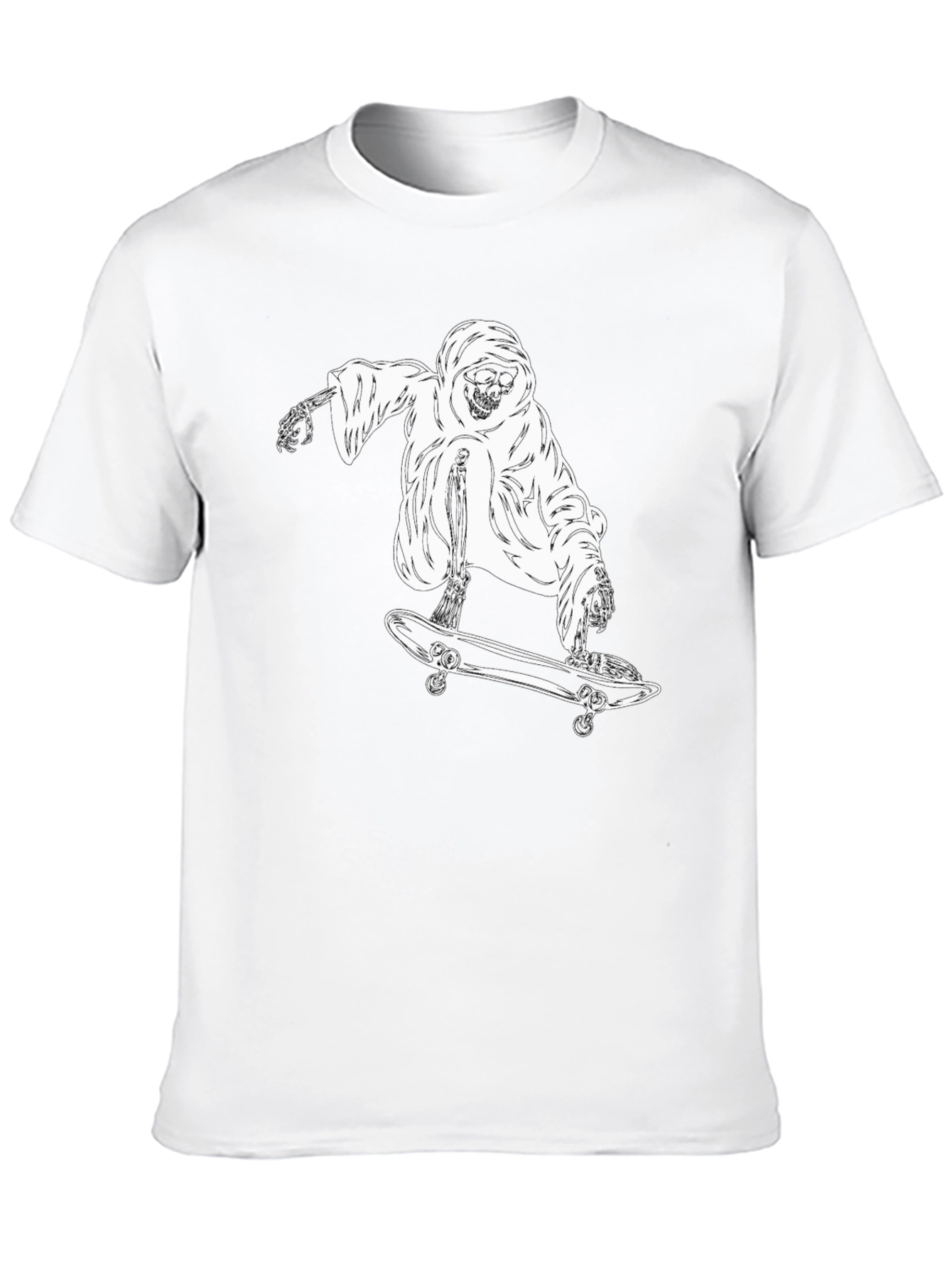 Grim Reaper Skateboard Graphic T-Shirt