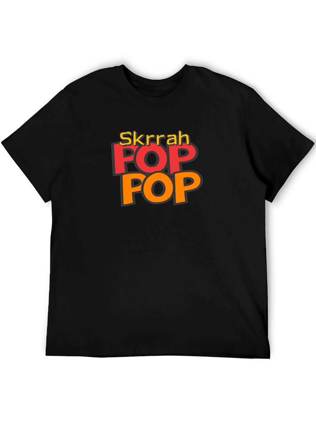 Skrrah Pop Pop Graphic T-Shirt - Black