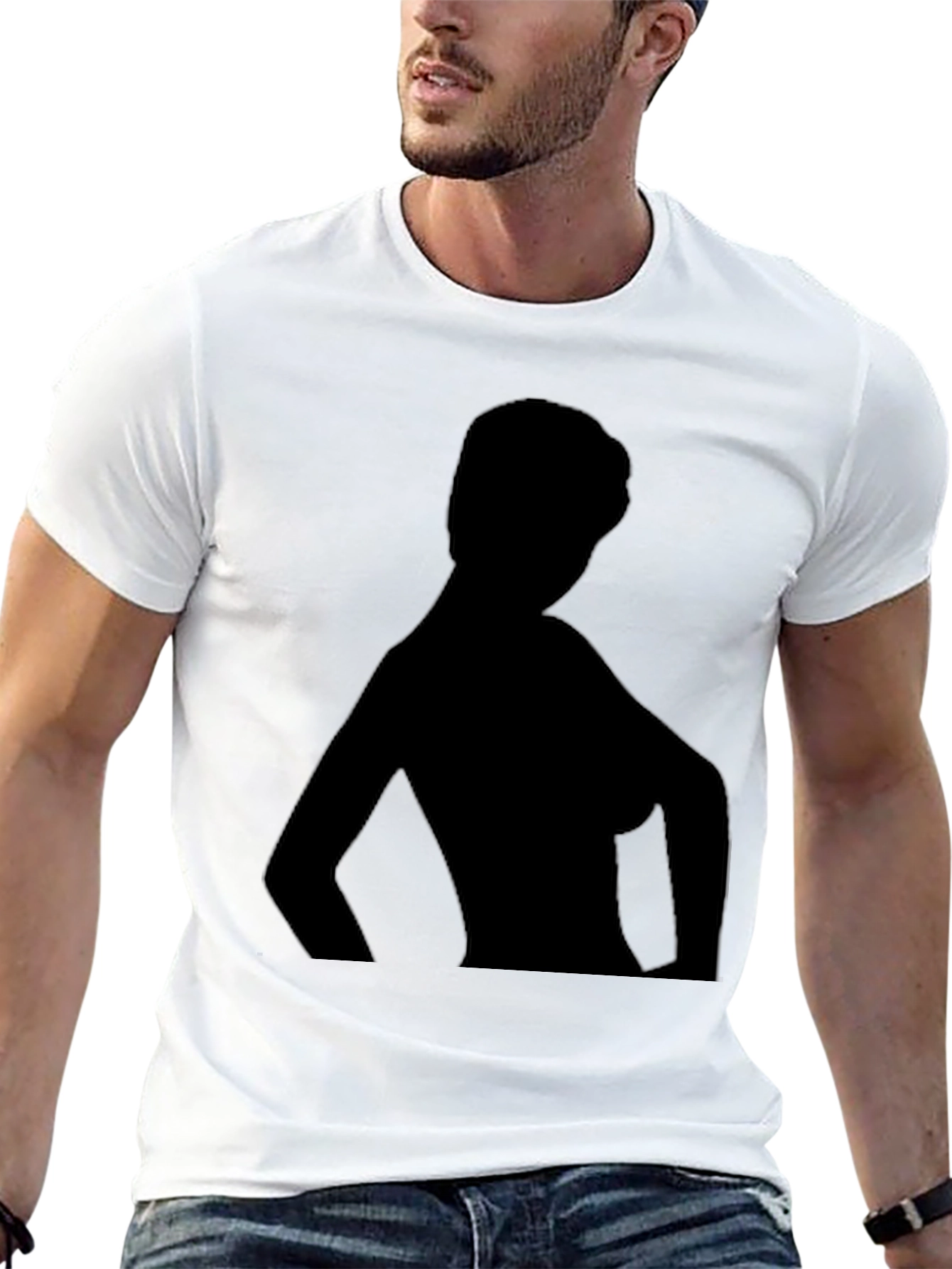 Silhouette Graphic Tee - Black Casual Shirt