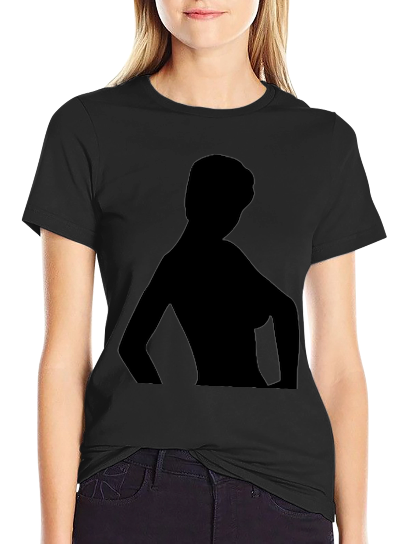 Silhouette Graphic Tee - Black Casual Shirt