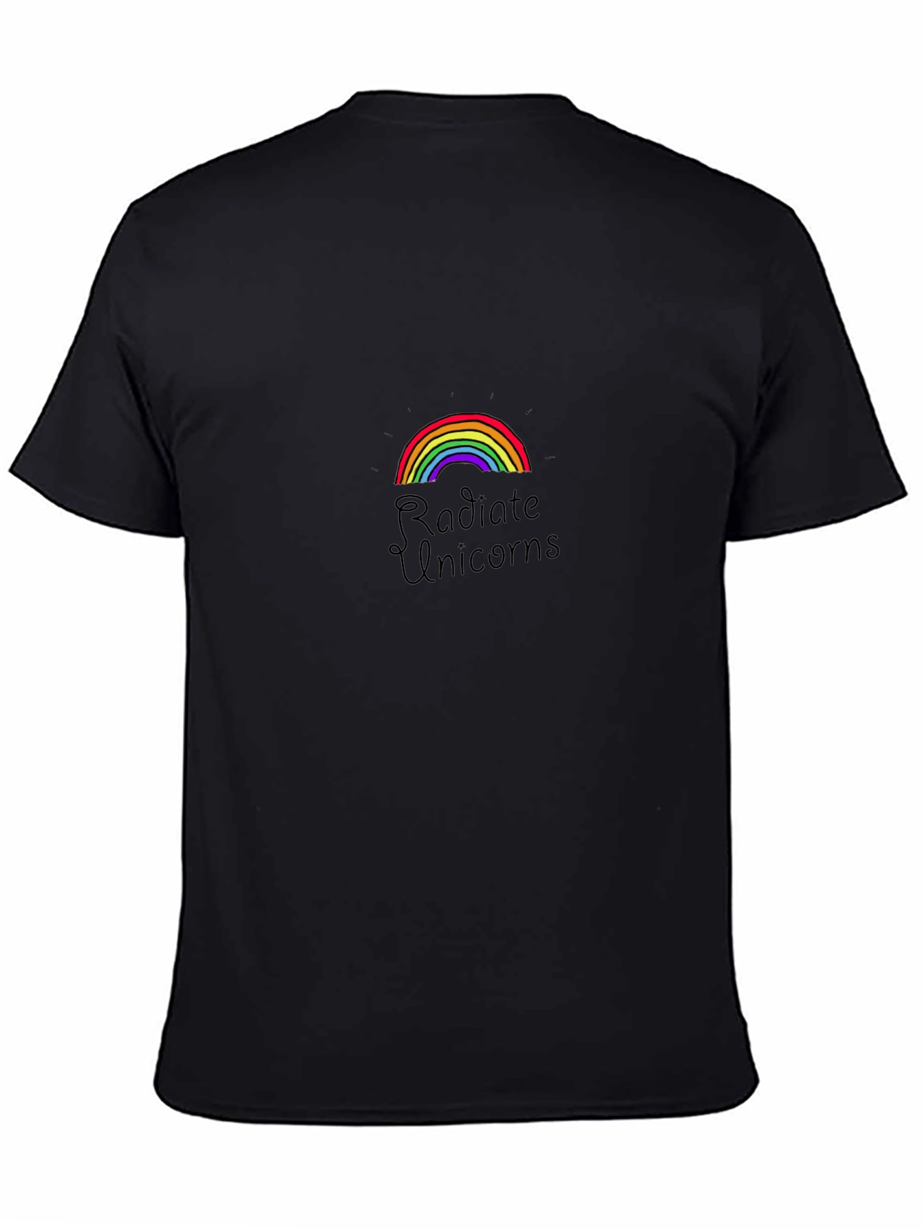 Radiate Unicorns Graphic Tee - Black