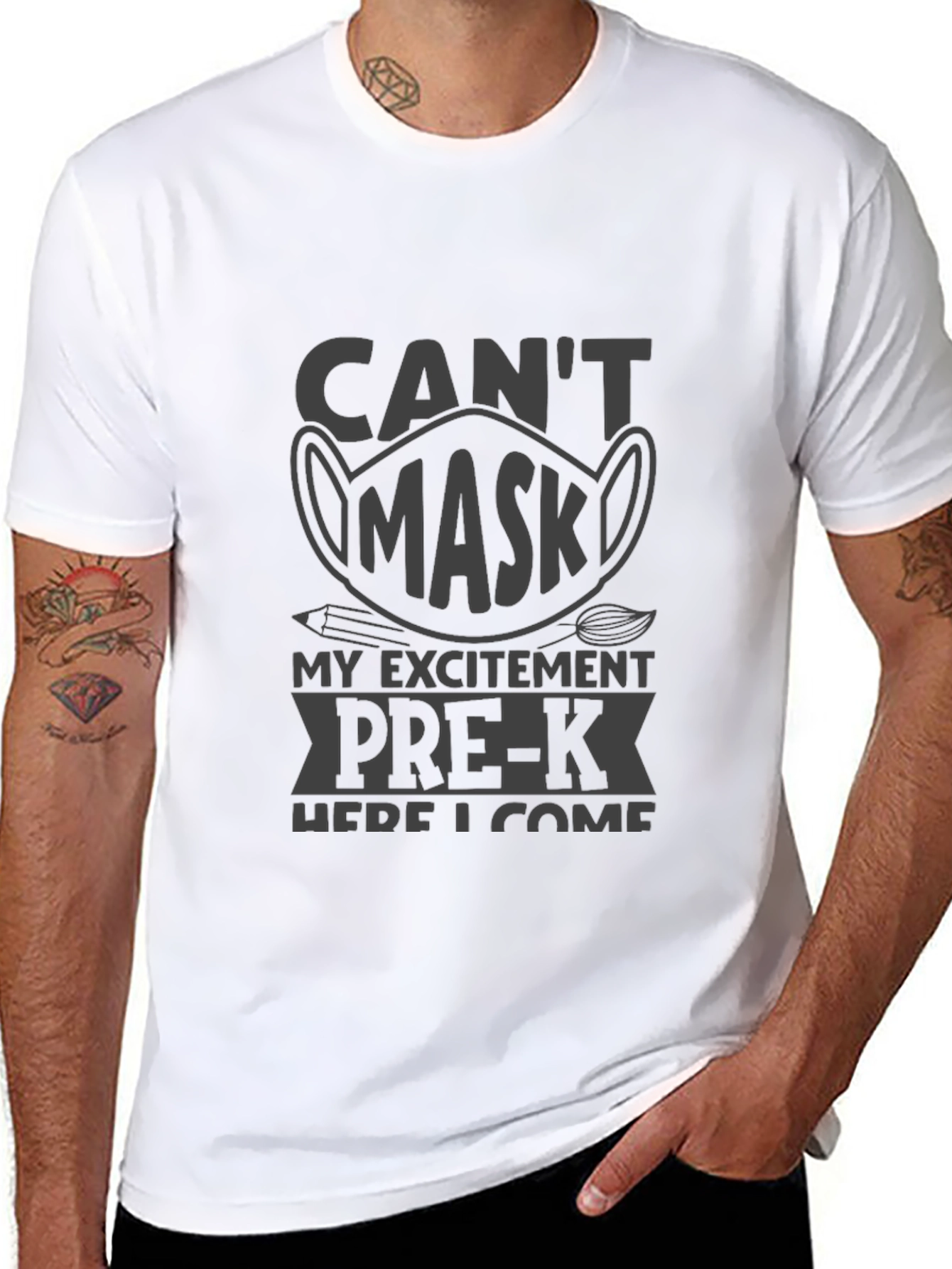 Pre-K Cant Mask My Excitement T-Shirt