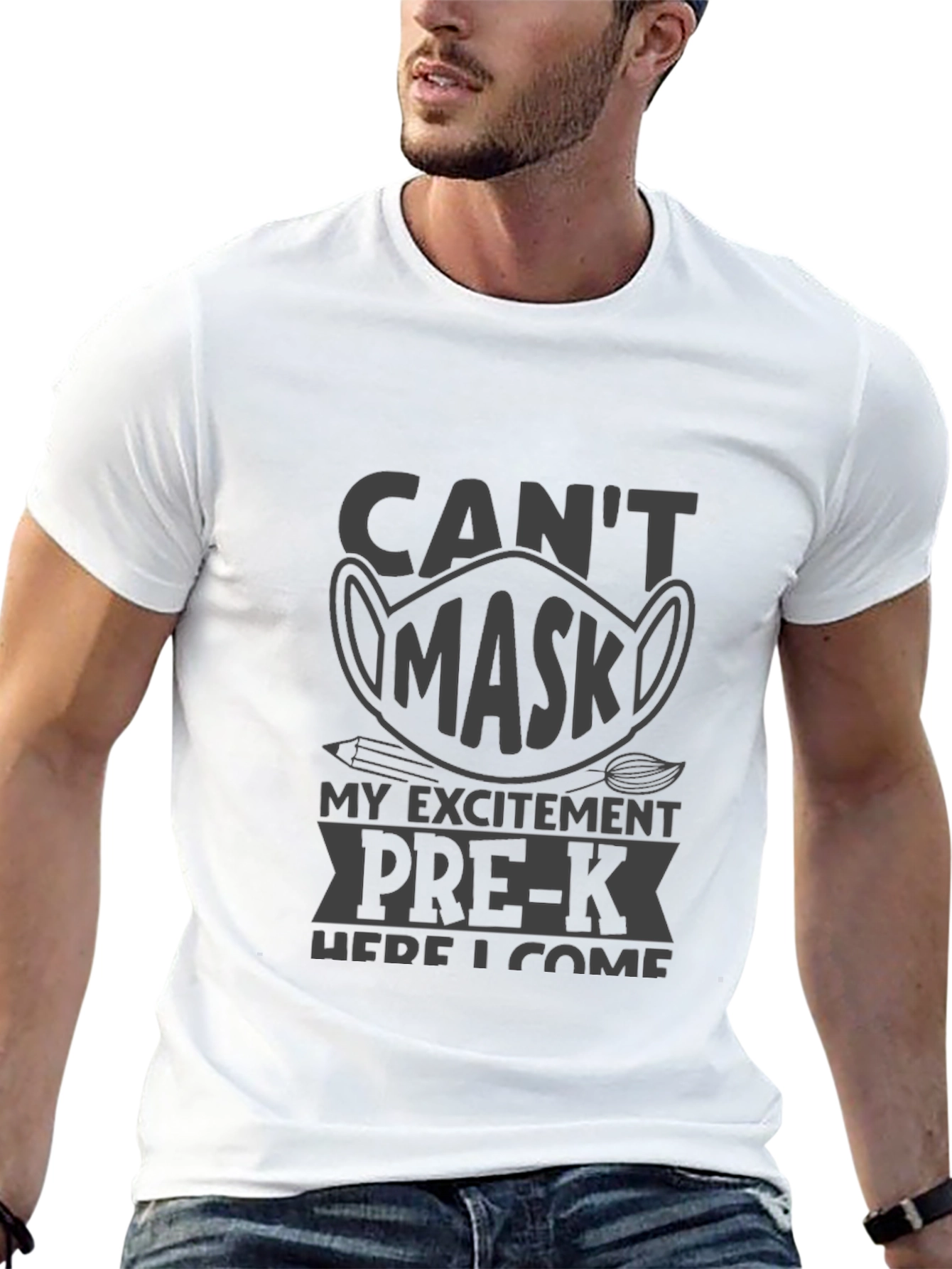 Pre-K Cant Mask My Excitement T-Shirt