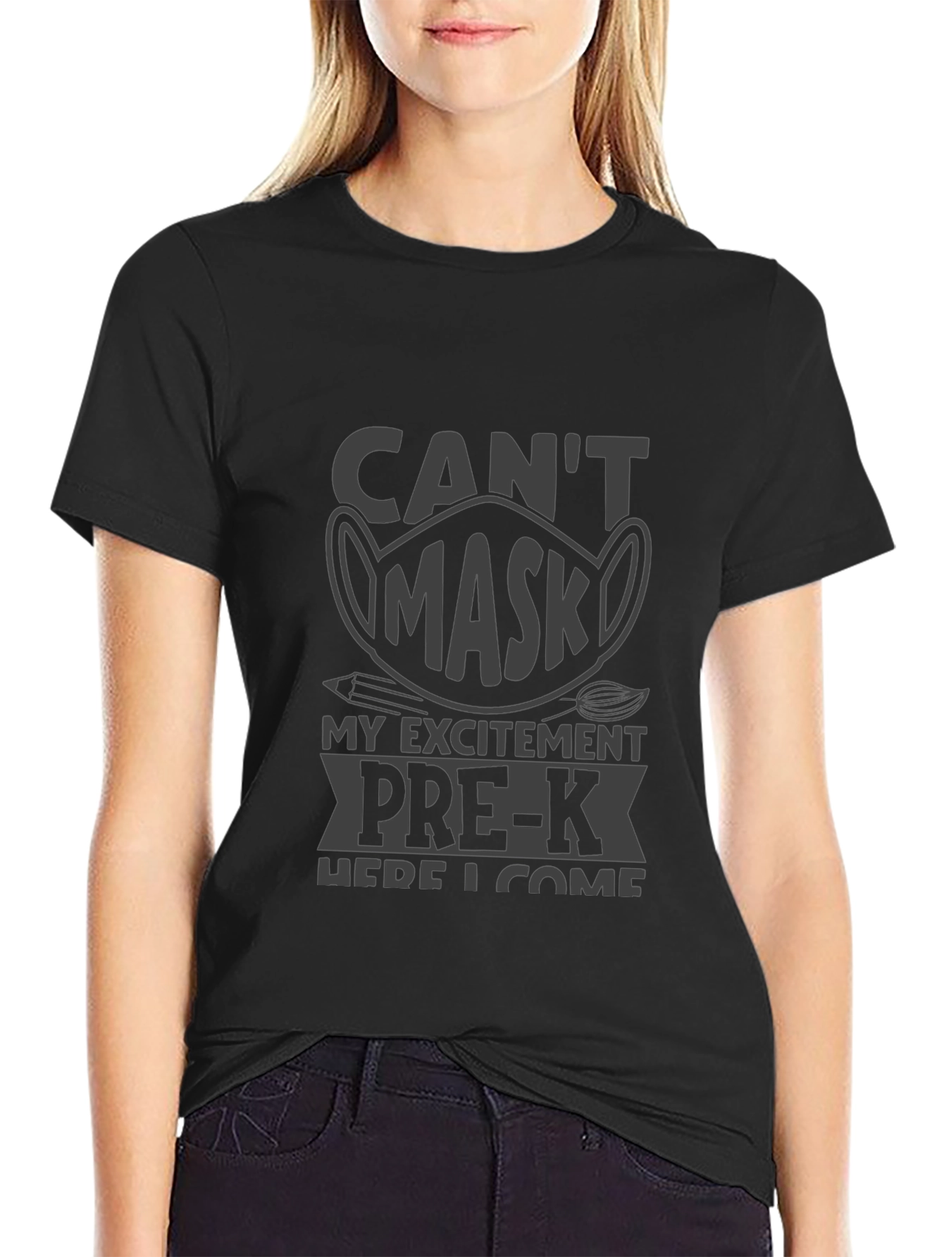 Pre-K Cant Mask My Excitement T-Shirt
