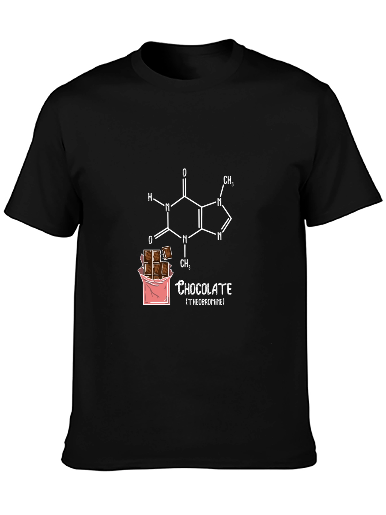 Chocolate Theobromine T-Shirt - Funny Science Tee