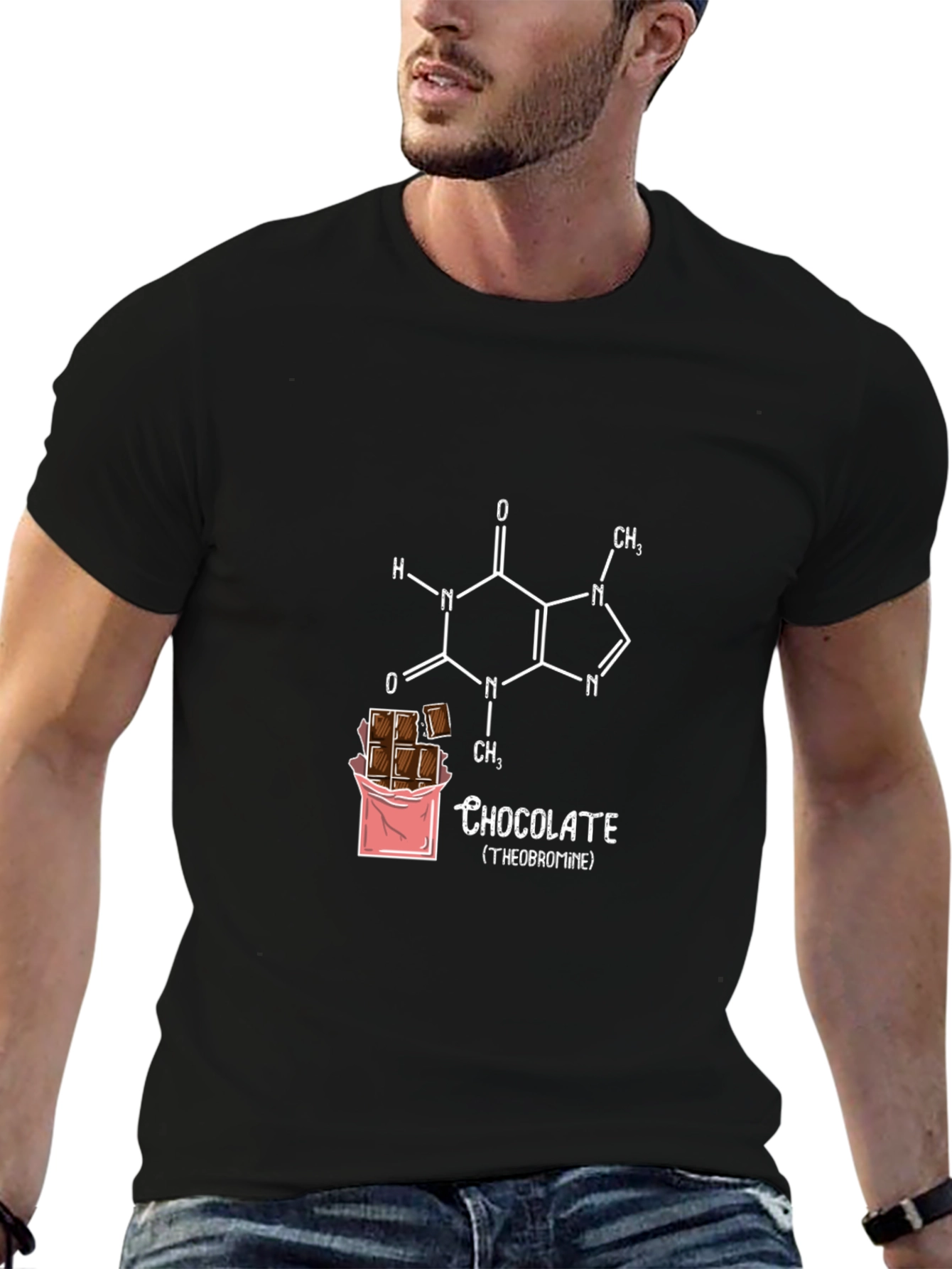 Chocolate Theobromine T-Shirt - Funny Science Tee