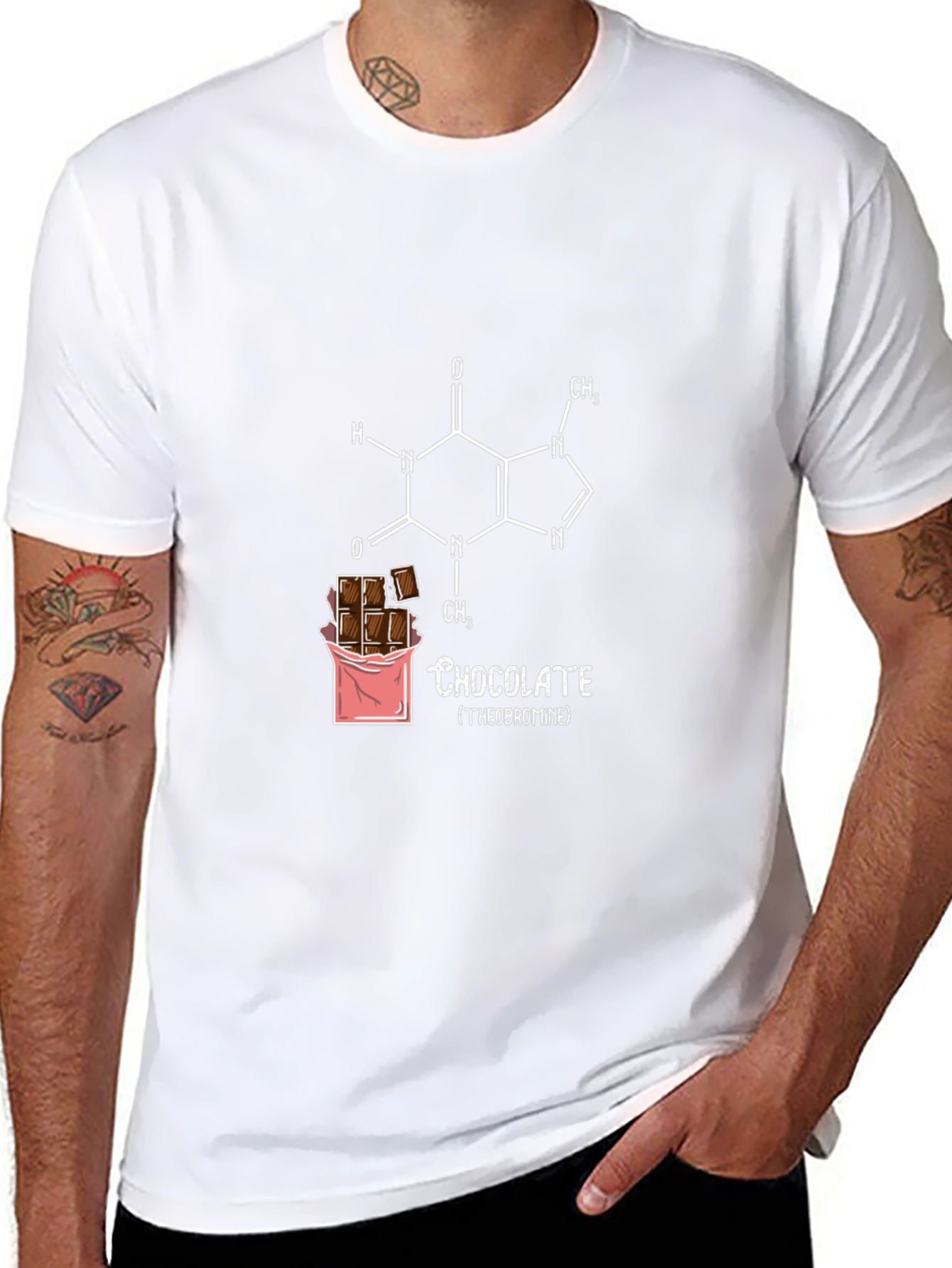 Chocolate Theobromine T-Shirt - Funny Science Tee