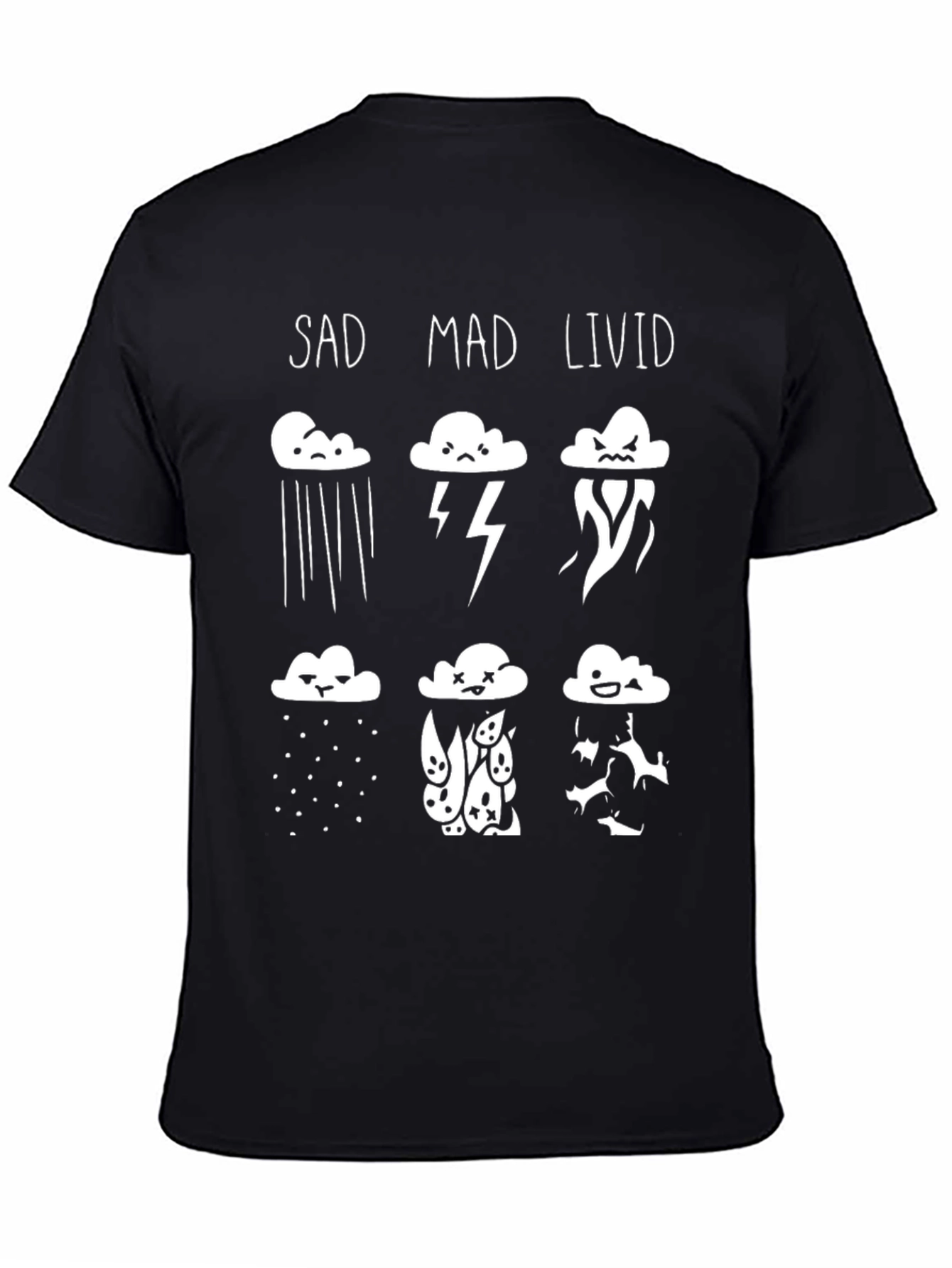 Moody Weather T-Shirt - Cloud Emotions Tee
