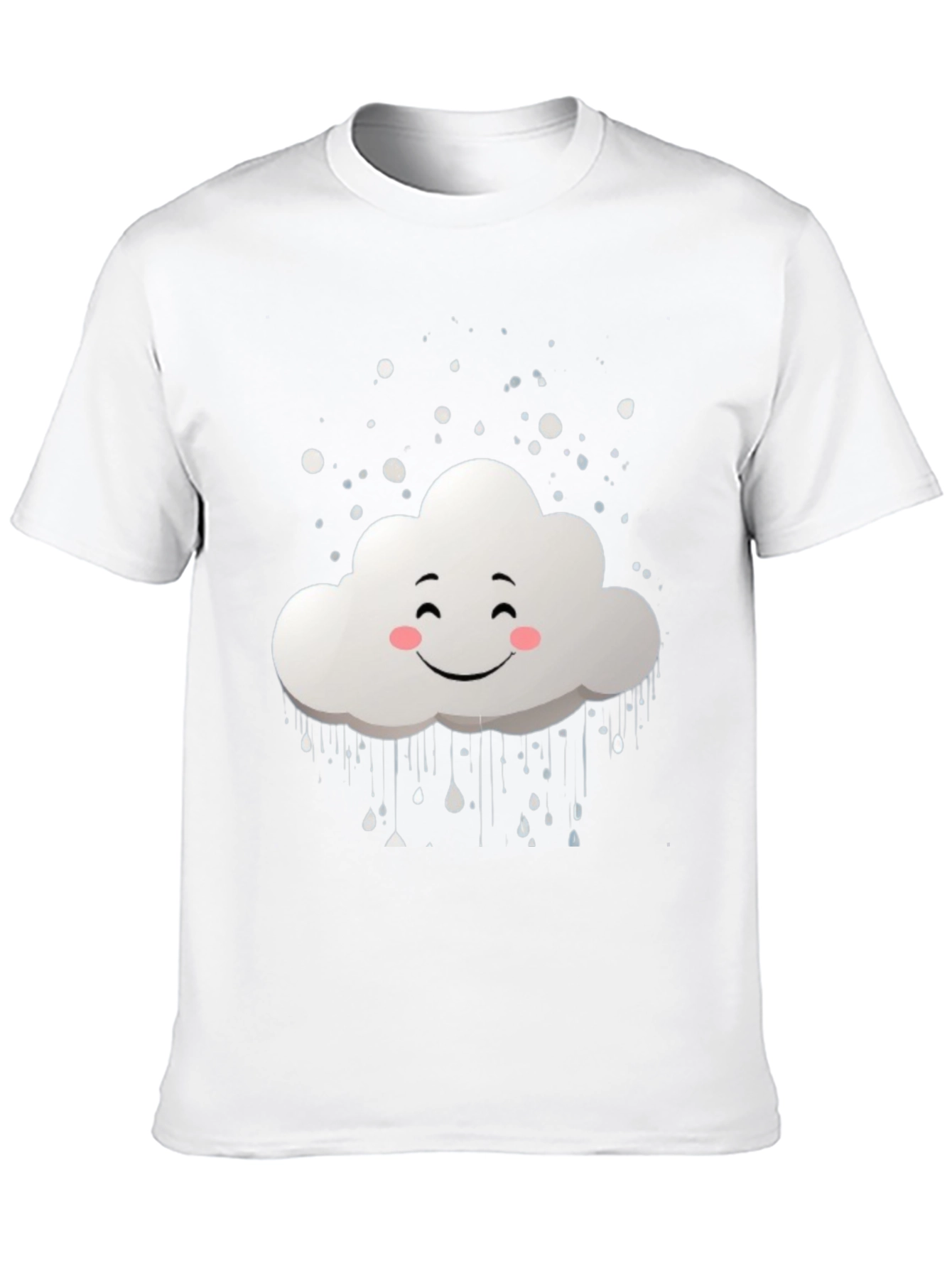 Smiling Cloud Graphic Black T-Shirt