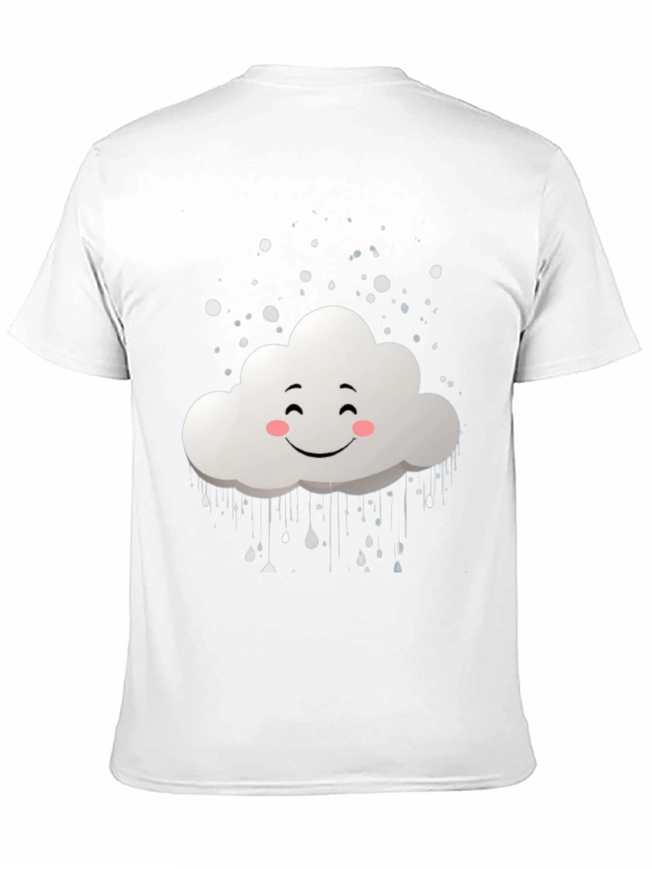 Smiling Cloud Graphic Black T-Shirt
