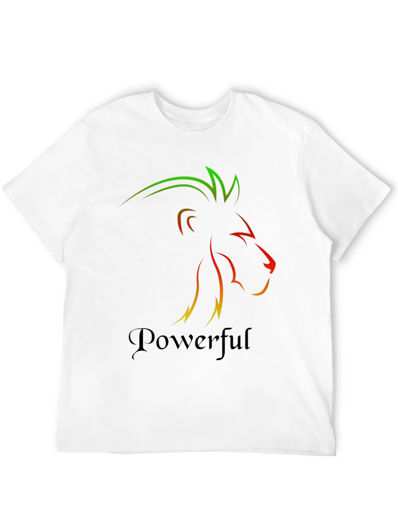 Powerful Lion Graphic Tee - Mens Black T-Shirt