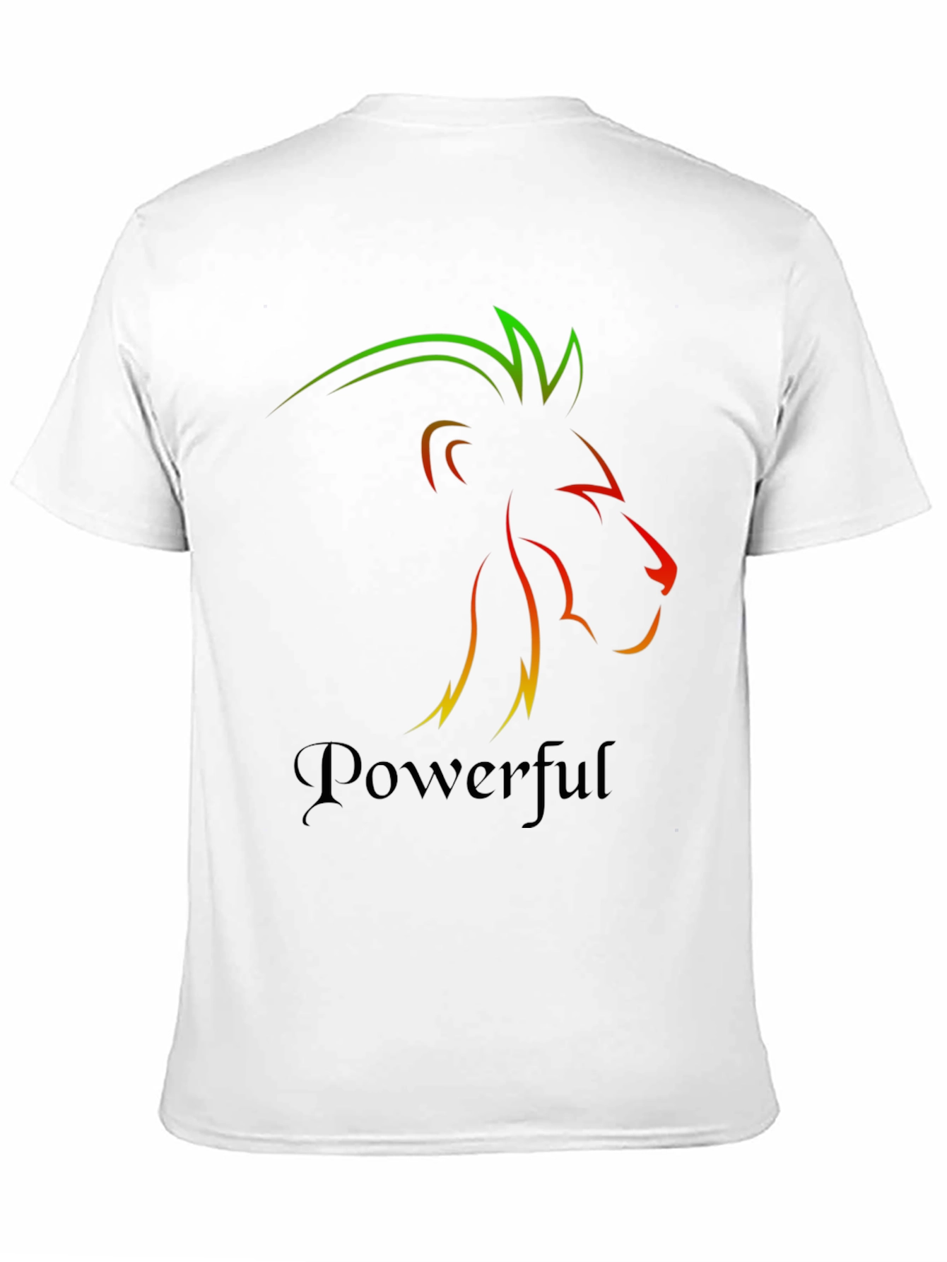 Powerful Lion Graphic Tee - Mens Black T-Shirt