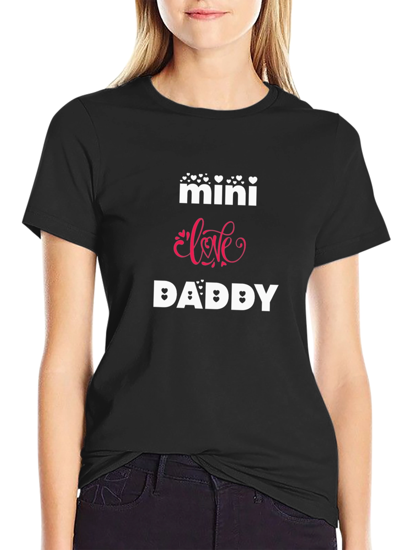 Mini Love Daddy Graphic Tee - Black