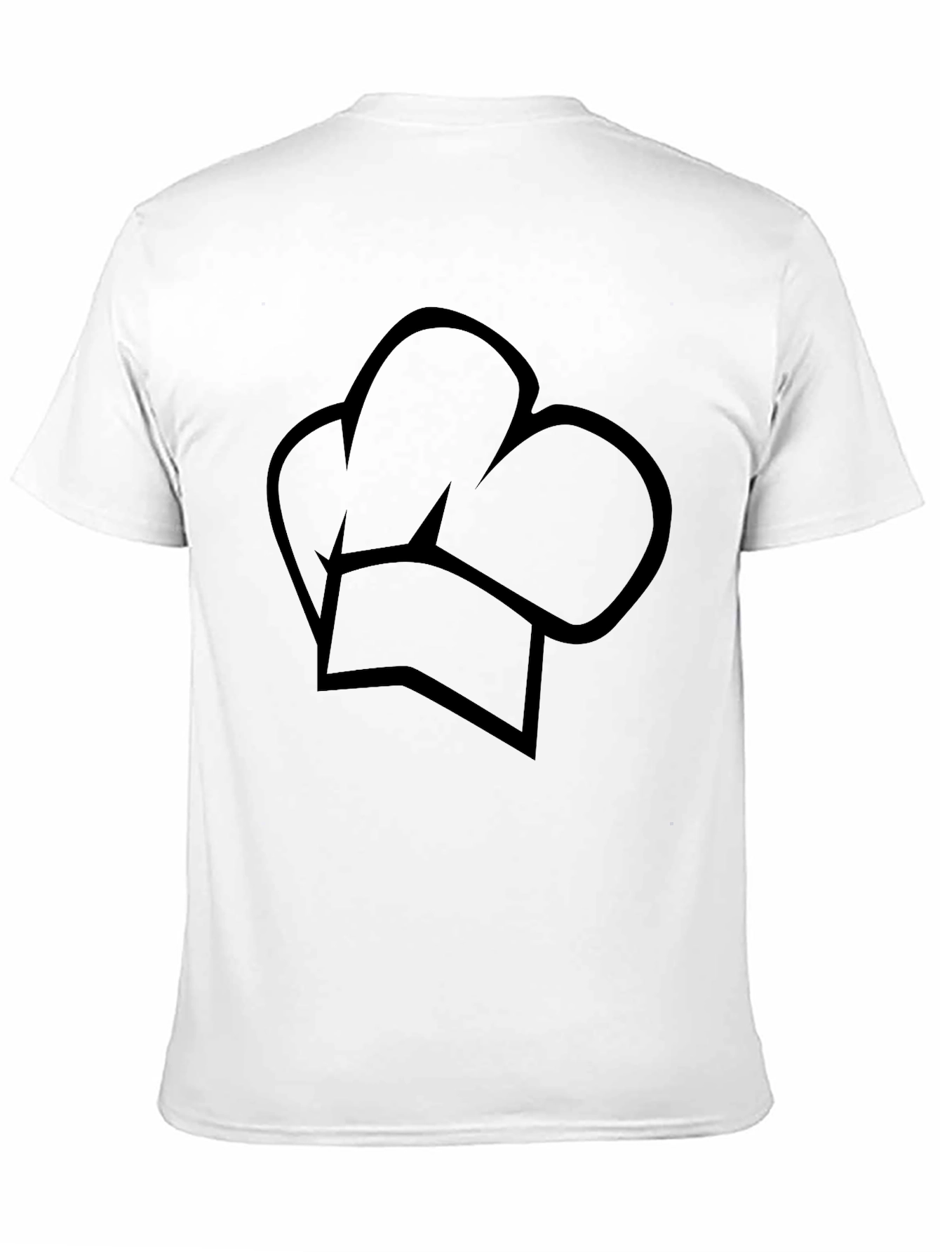 Chef Hat Graphic T-Shirt - Stylish Black Tee