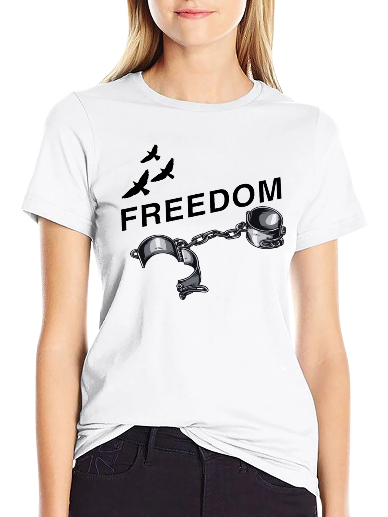 Freedom Handcuffs Graphic T-Shirt