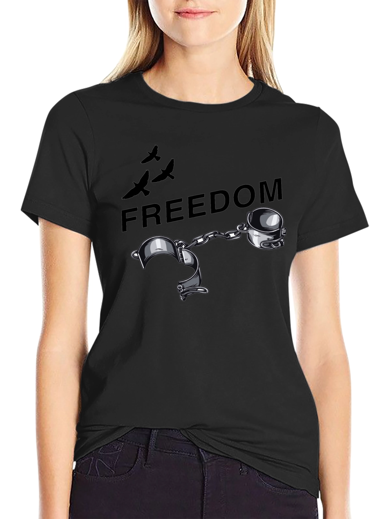 Freedom Handcuffs Graphic T-Shirt