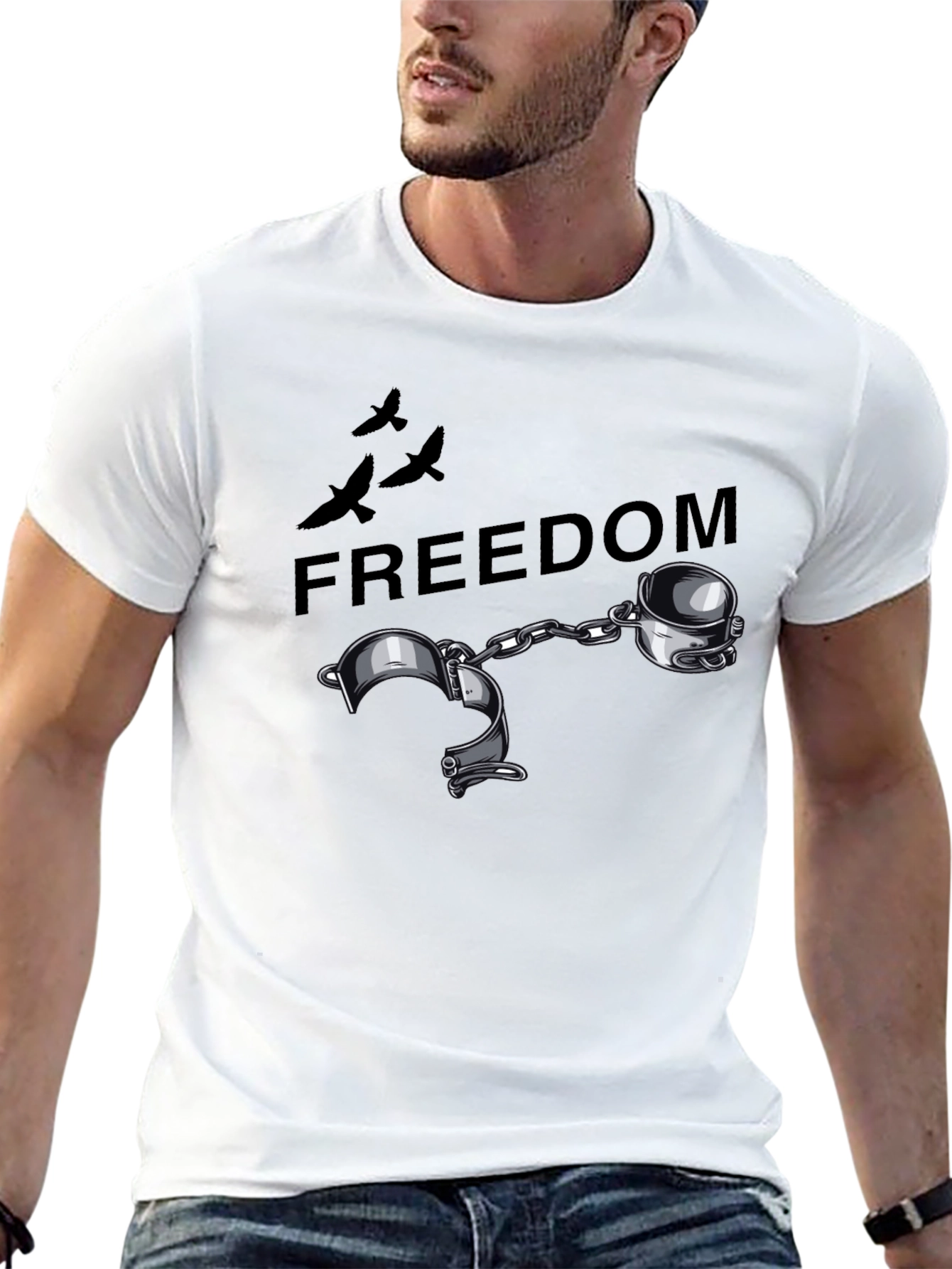 Freedom Handcuffs Graphic T-Shirt