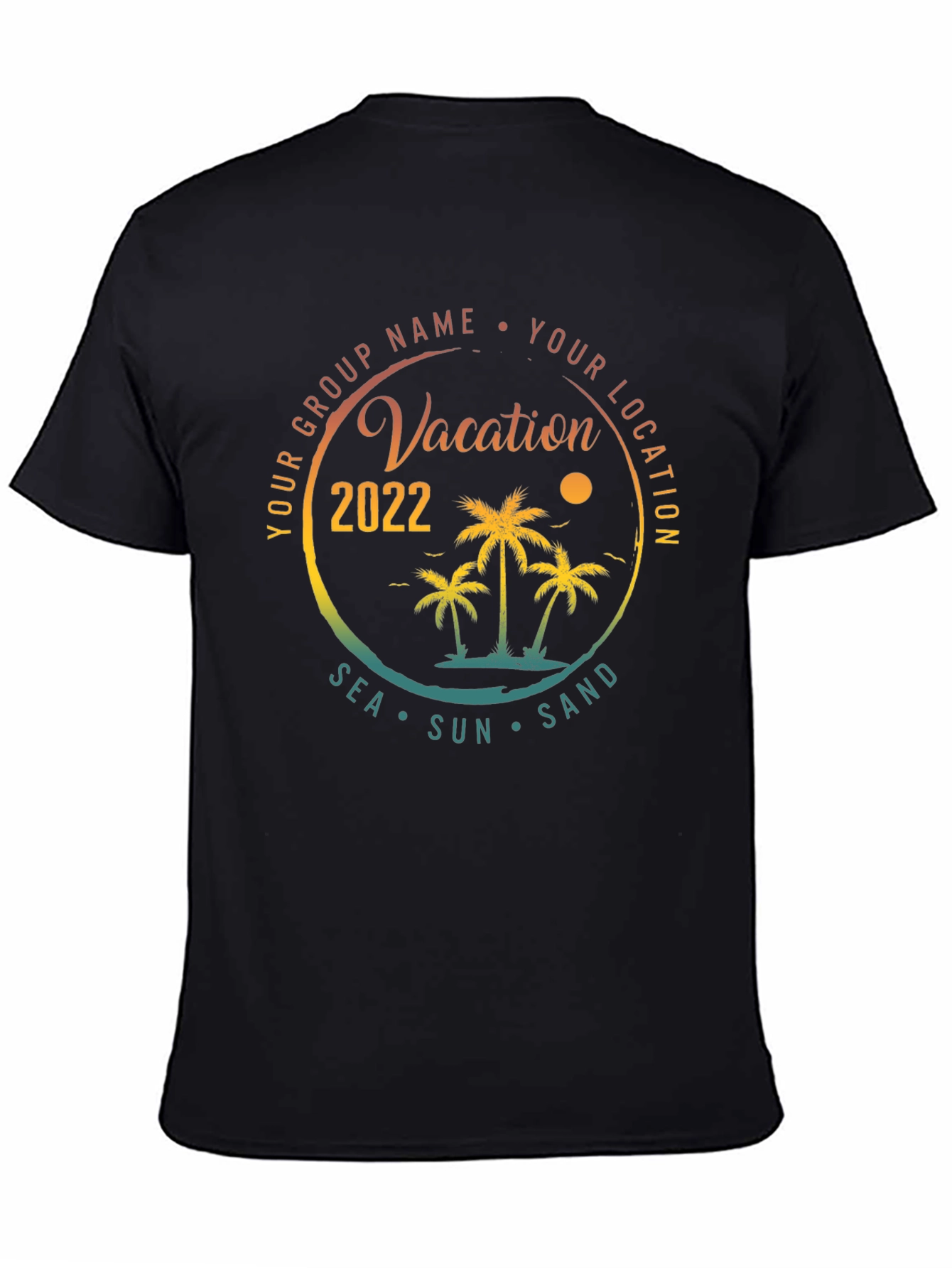Vacation 2022 Black T-Shirt