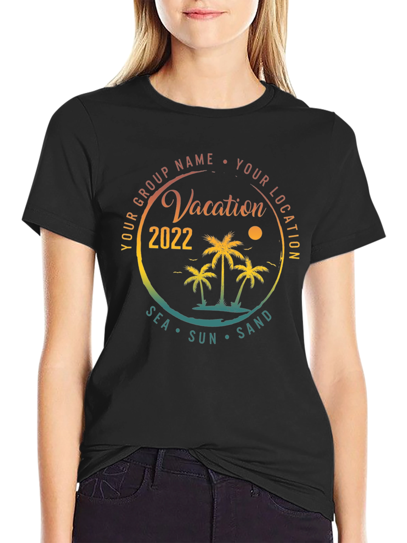 Vacation 2022 Black T-Shirt