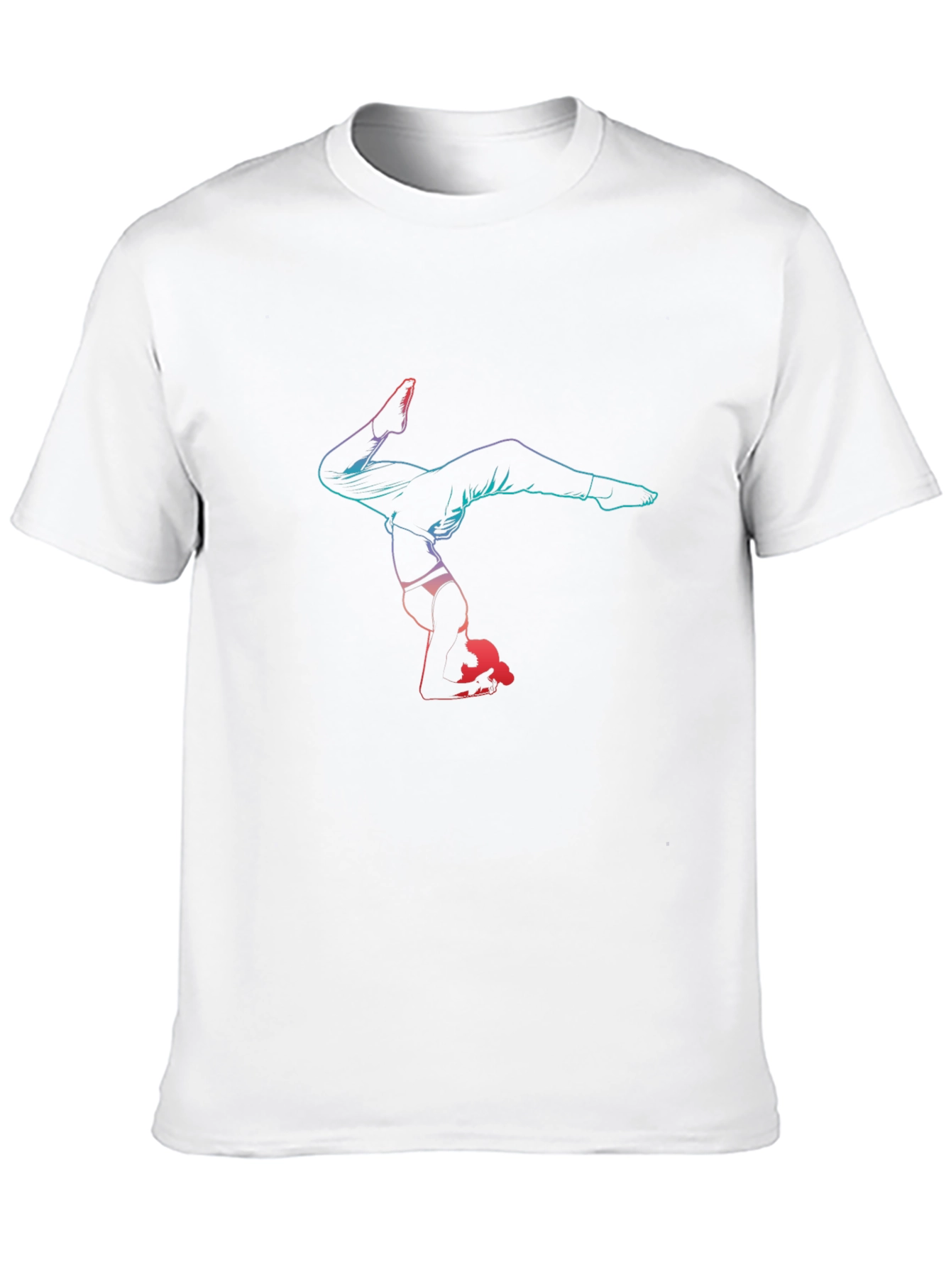 Gymnast Graphic Tee - Black Cotton Blend