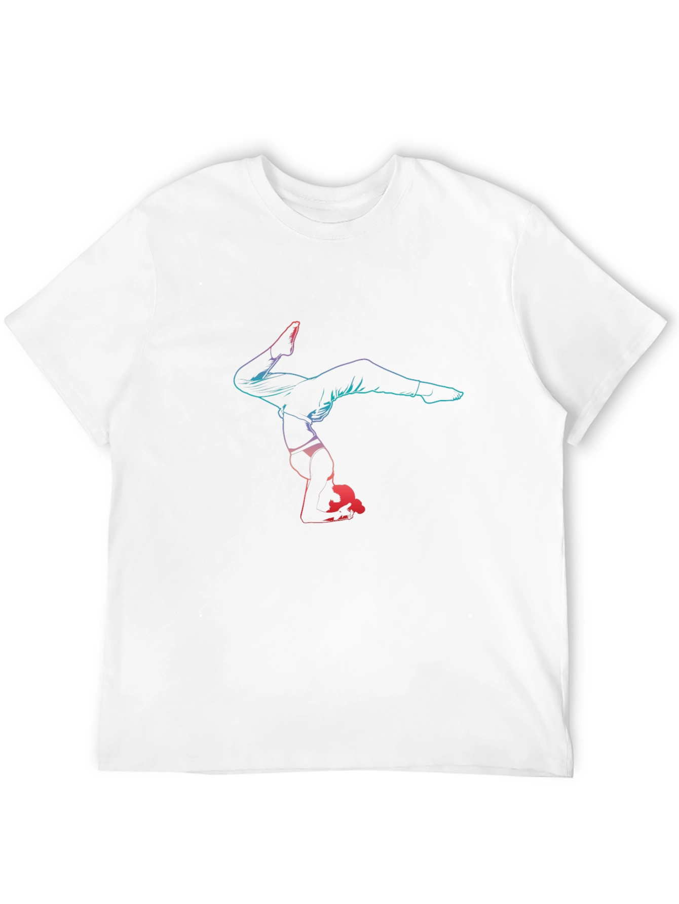 Gymnast Graphic Tee - Black Cotton Blend