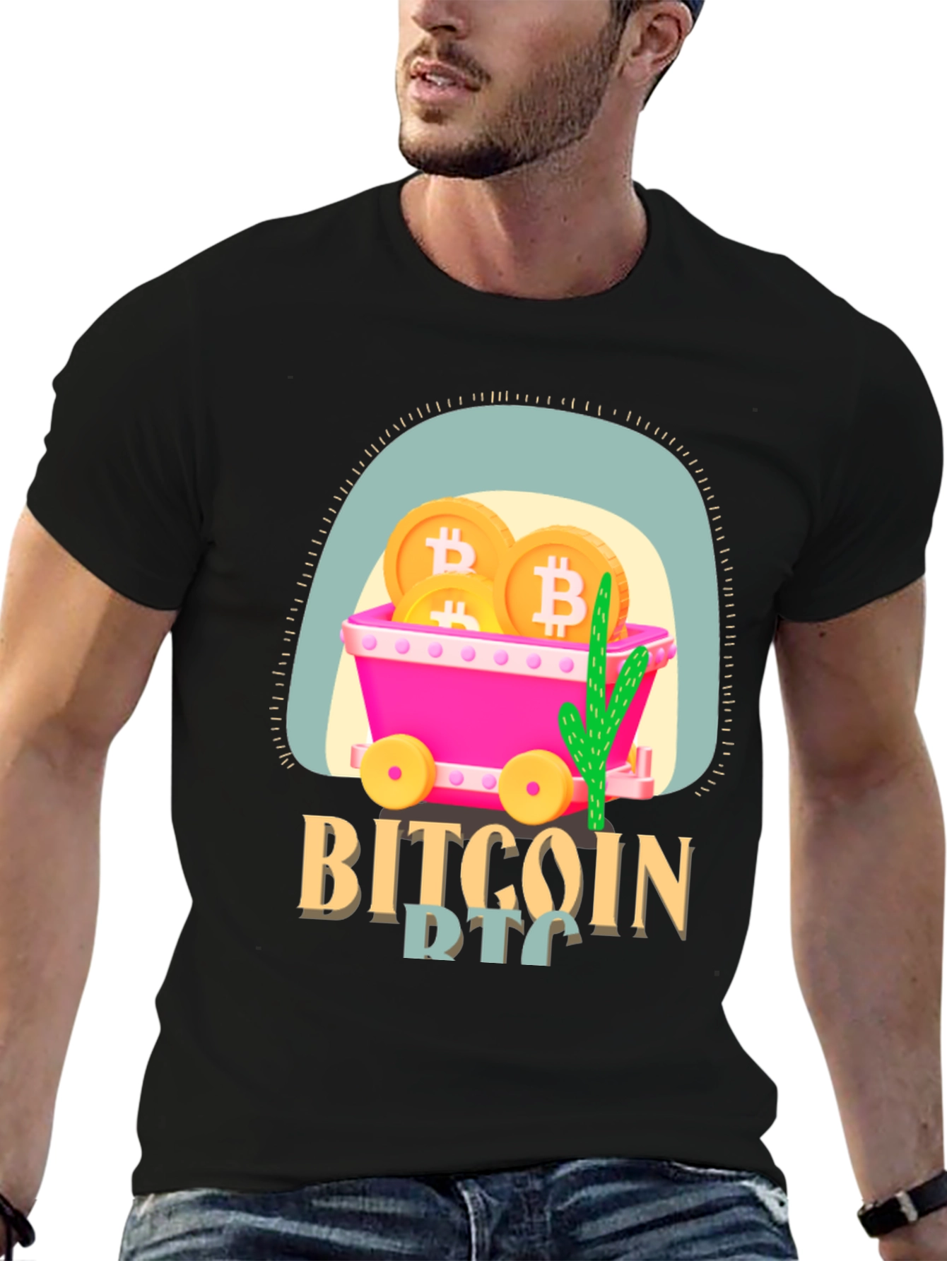 Bitcoin Mining Cart T-Shirt - Crypto Tee