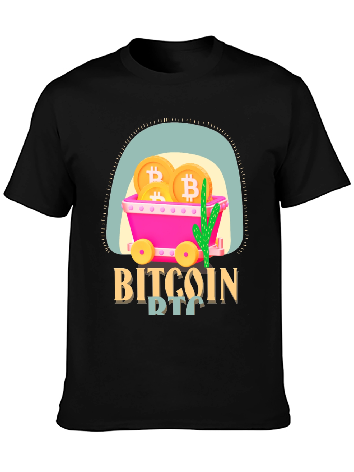 Bitcoin Mining Cart T-Shirt - Crypto Tee