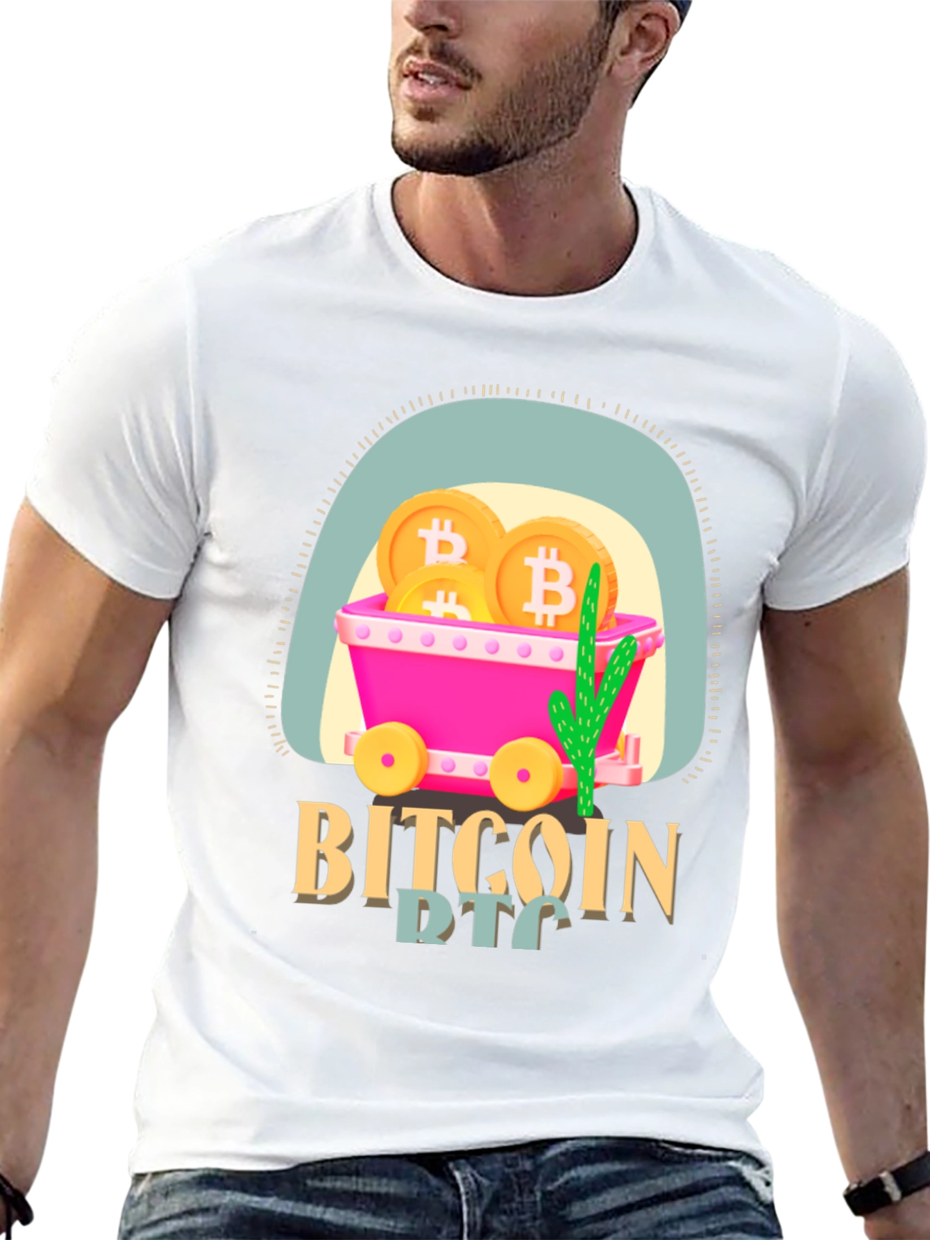 Bitcoin Mining Cart T-Shirt - Crypto Tee