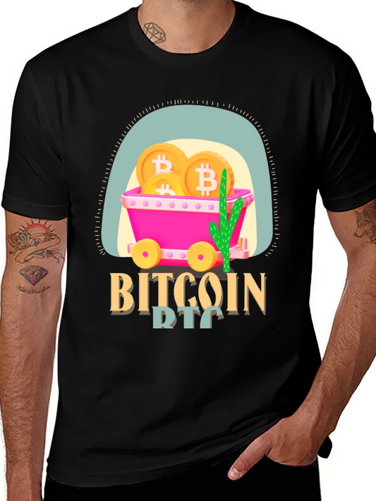 Bitcoin Mining Cart T-Shirt - Crypto Tee
