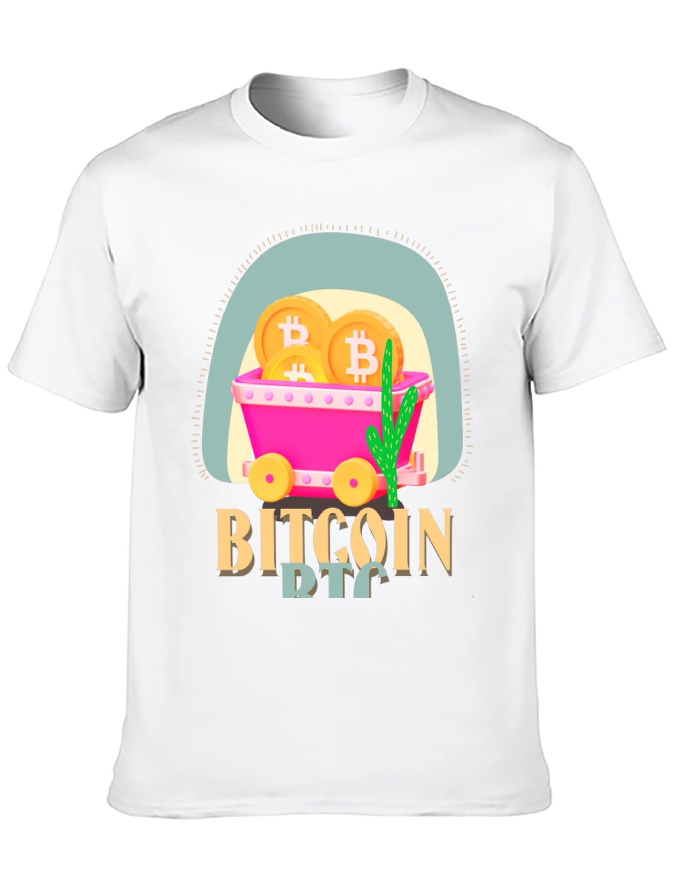 Bitcoin Mining Cart T-Shirt - Crypto Tee