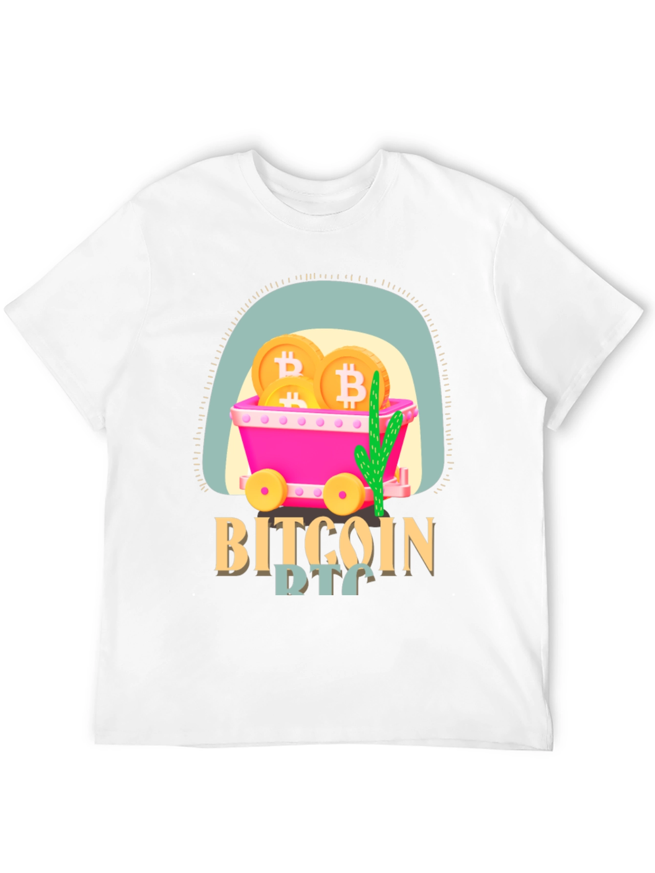 Bitcoin Mining Cart T-Shirt - Crypto Tee