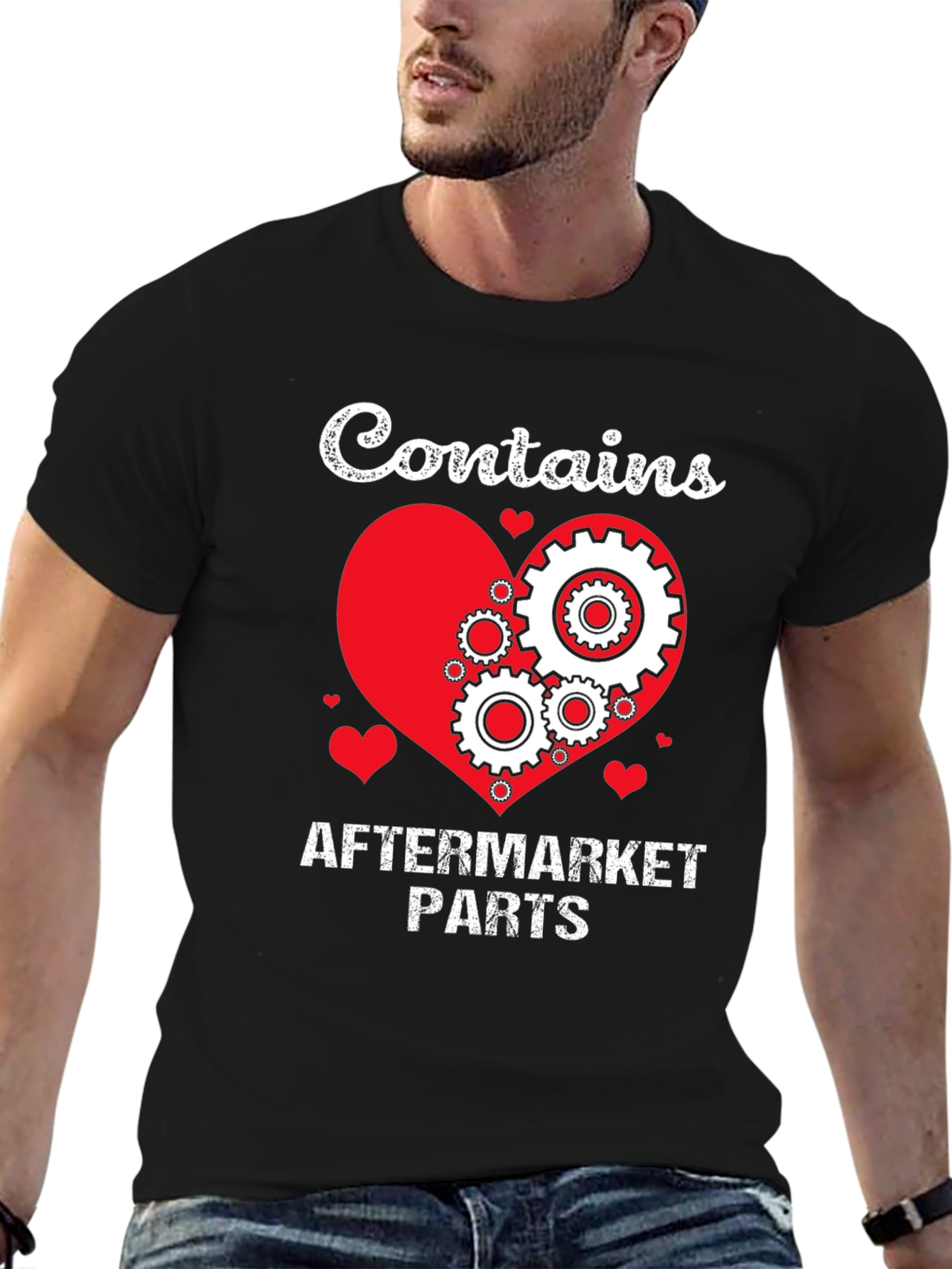Contains Aftermarket Parts T-Shirt Mechanic Gift Idea