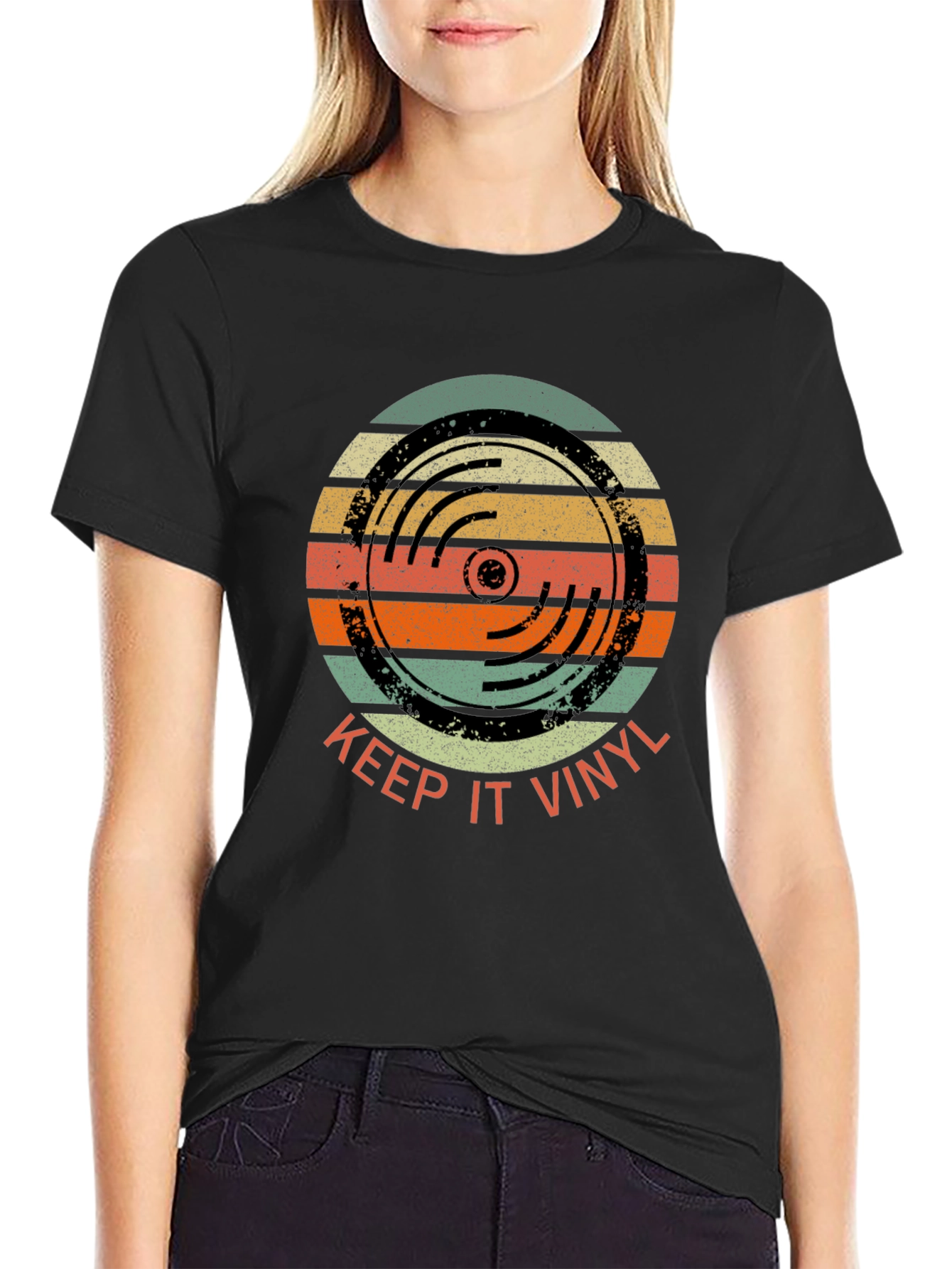 Keep It Vinyl Retro Graphic T-Shirt