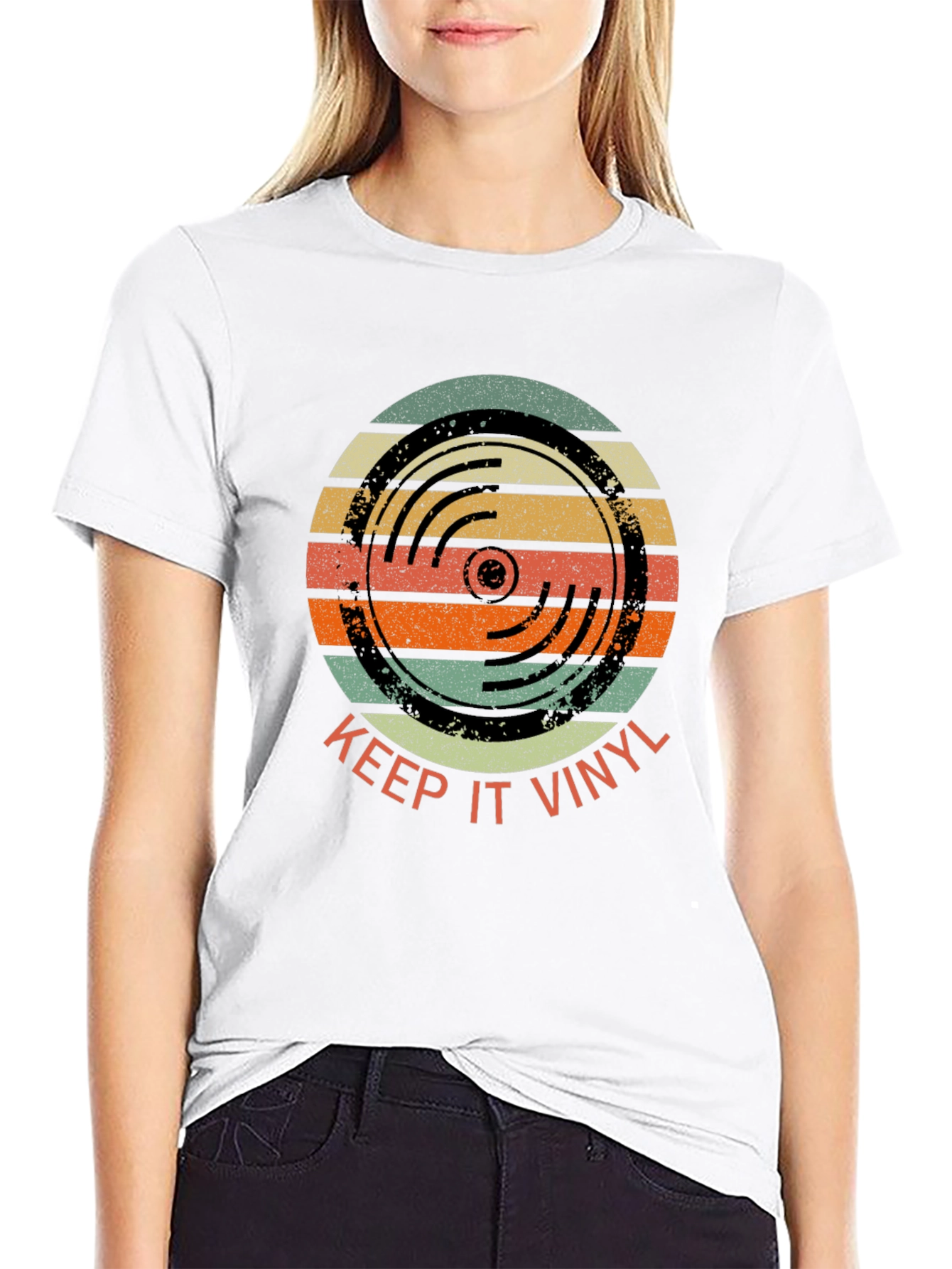 Keep It Vinyl Retro Graphic T-Shirt