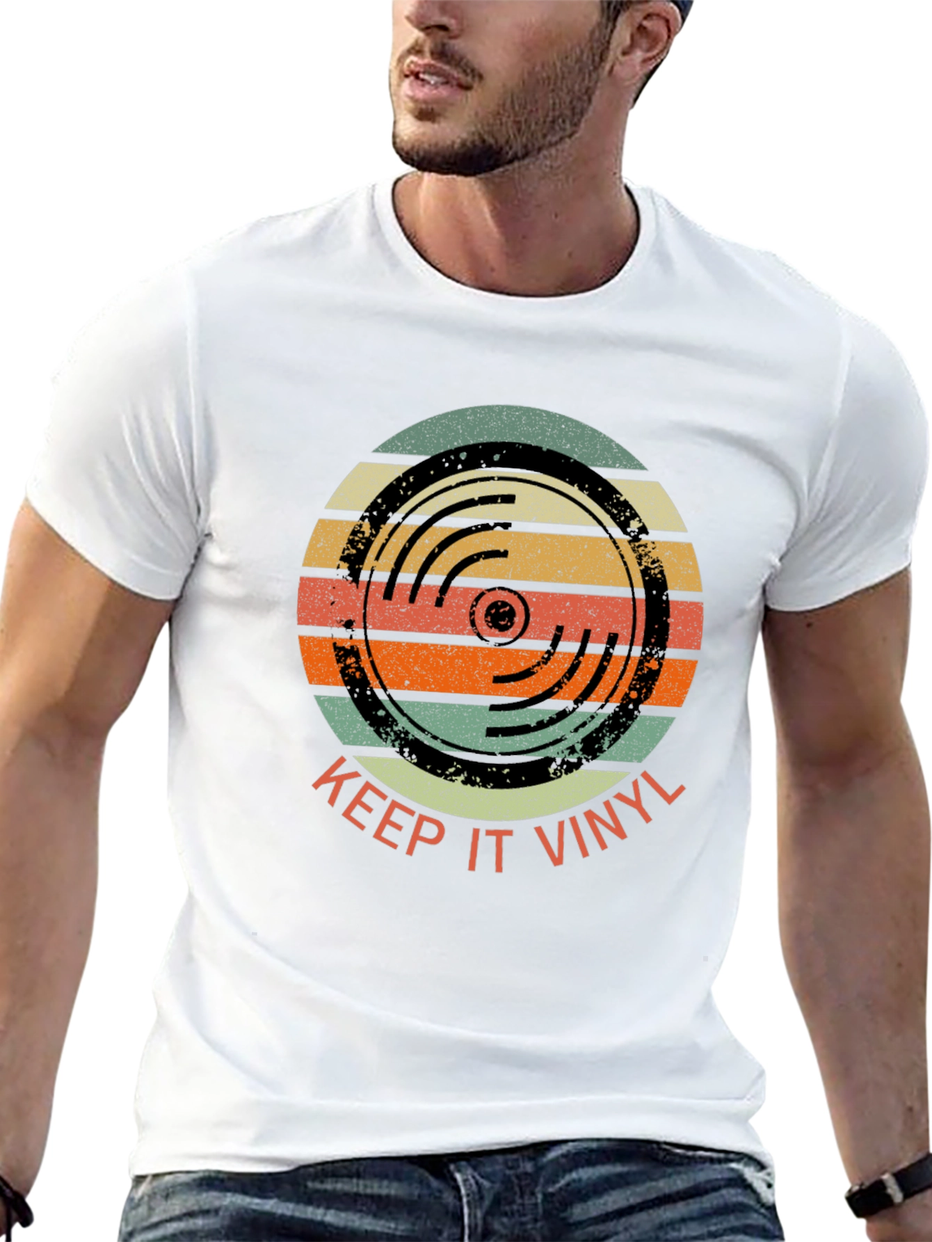 Keep It Vinyl Retro Graphic T-Shirt