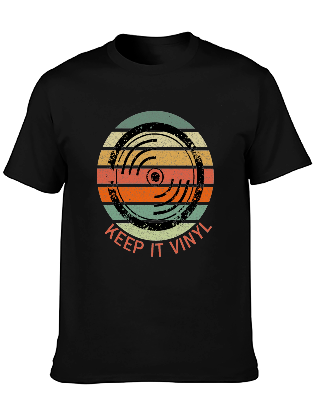 Keep It Vinyl Retro Graphic T-Shirt