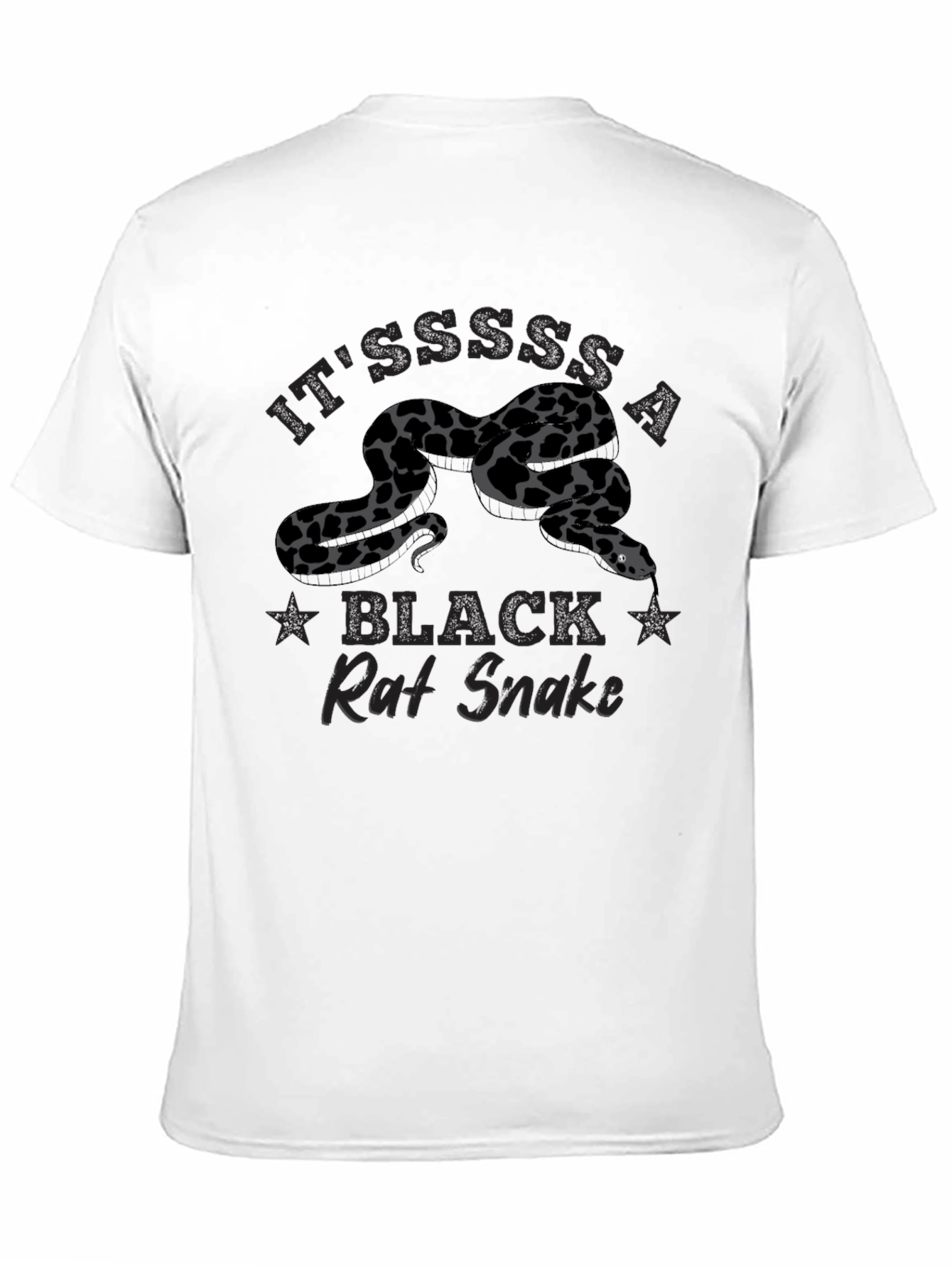 Black Rat Snake Graphic T-Shirt