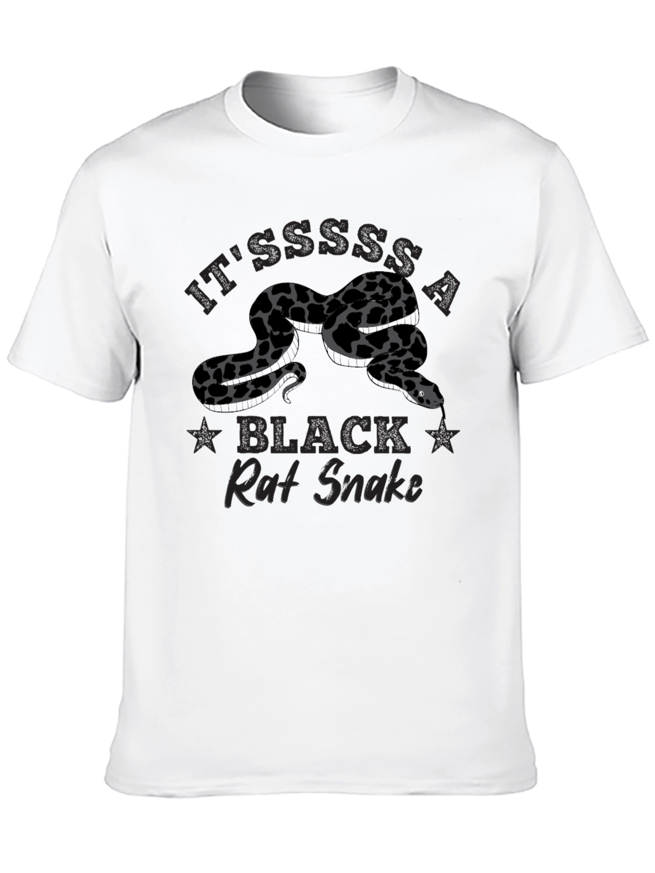 Black Rat Snake Graphic T-Shirt
