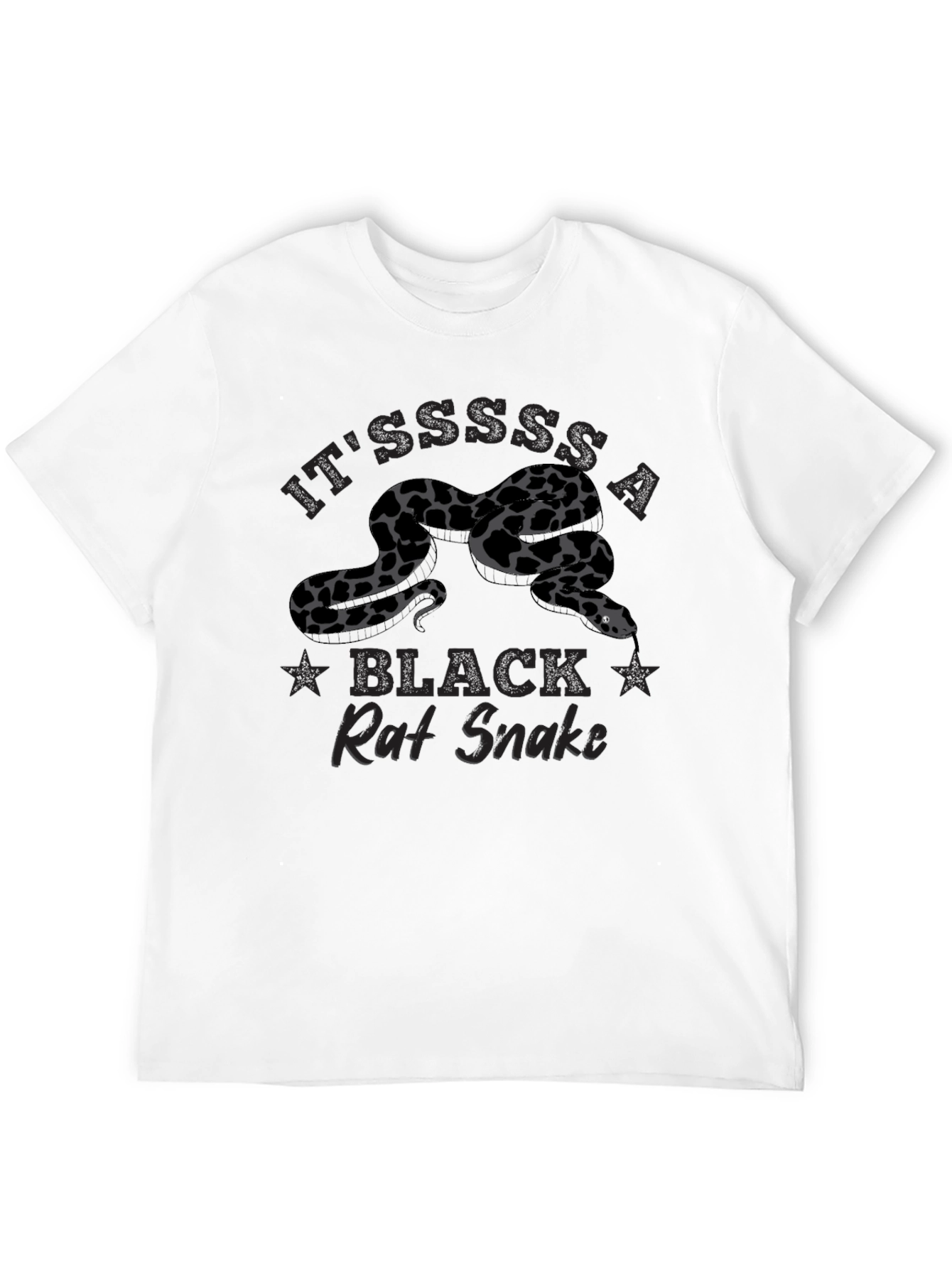 Black Rat Snake Graphic T-Shirt