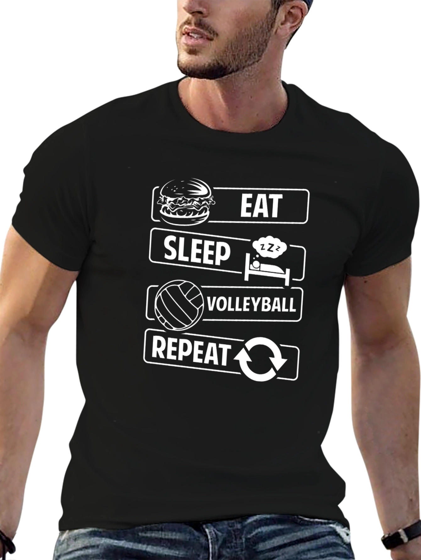 Eat Sleep Volleyball Repeat T-Shirt